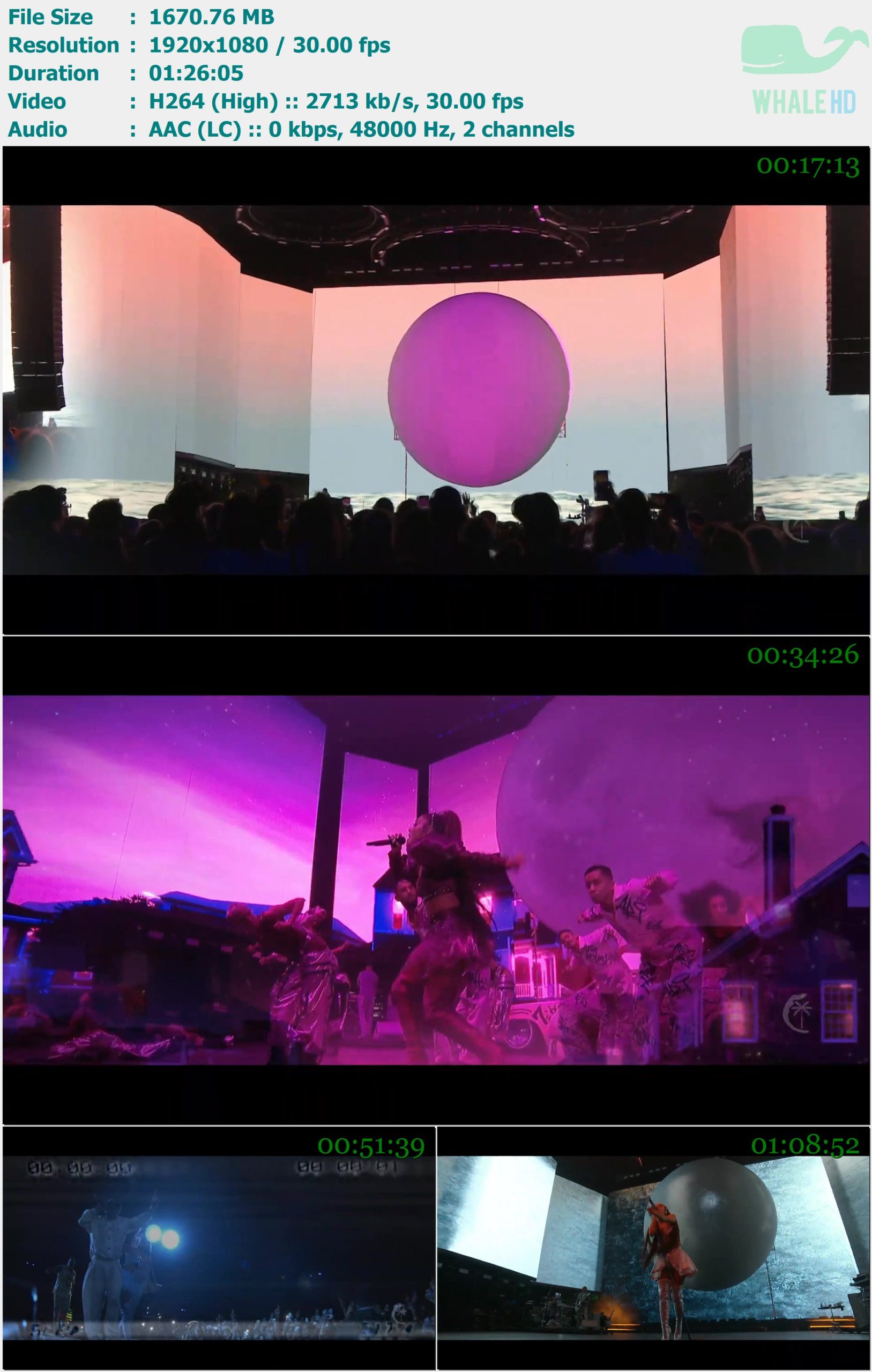 Ariana Grande - Sweetener World Tour (Coachella 2019.04.14) WEB-DL 1080p H264 - 1.63GB