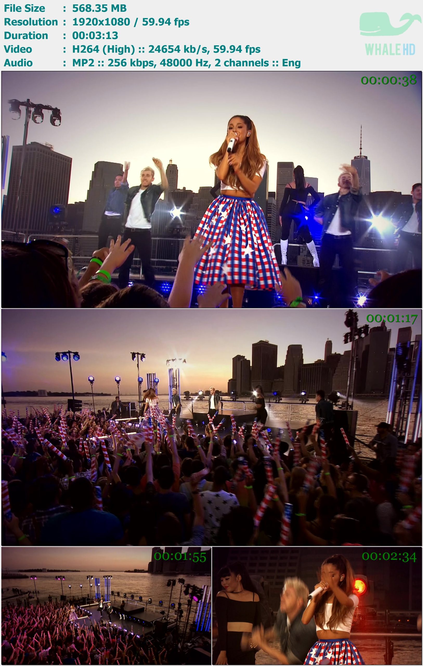 Ariana Grande - The Way (Macy's Fourth of July Fireworks Spectacular 2014) FEED 1080i H264 - 568.35MB