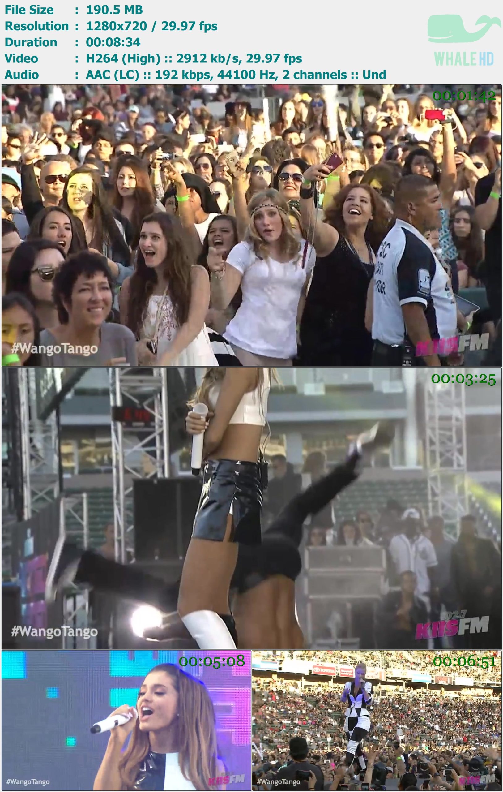 Ariana Grande - The Way + Problem (102.7 KISFM Wango Tango 2014-05-10) WEB-DL 720p H264 - 190.50MB