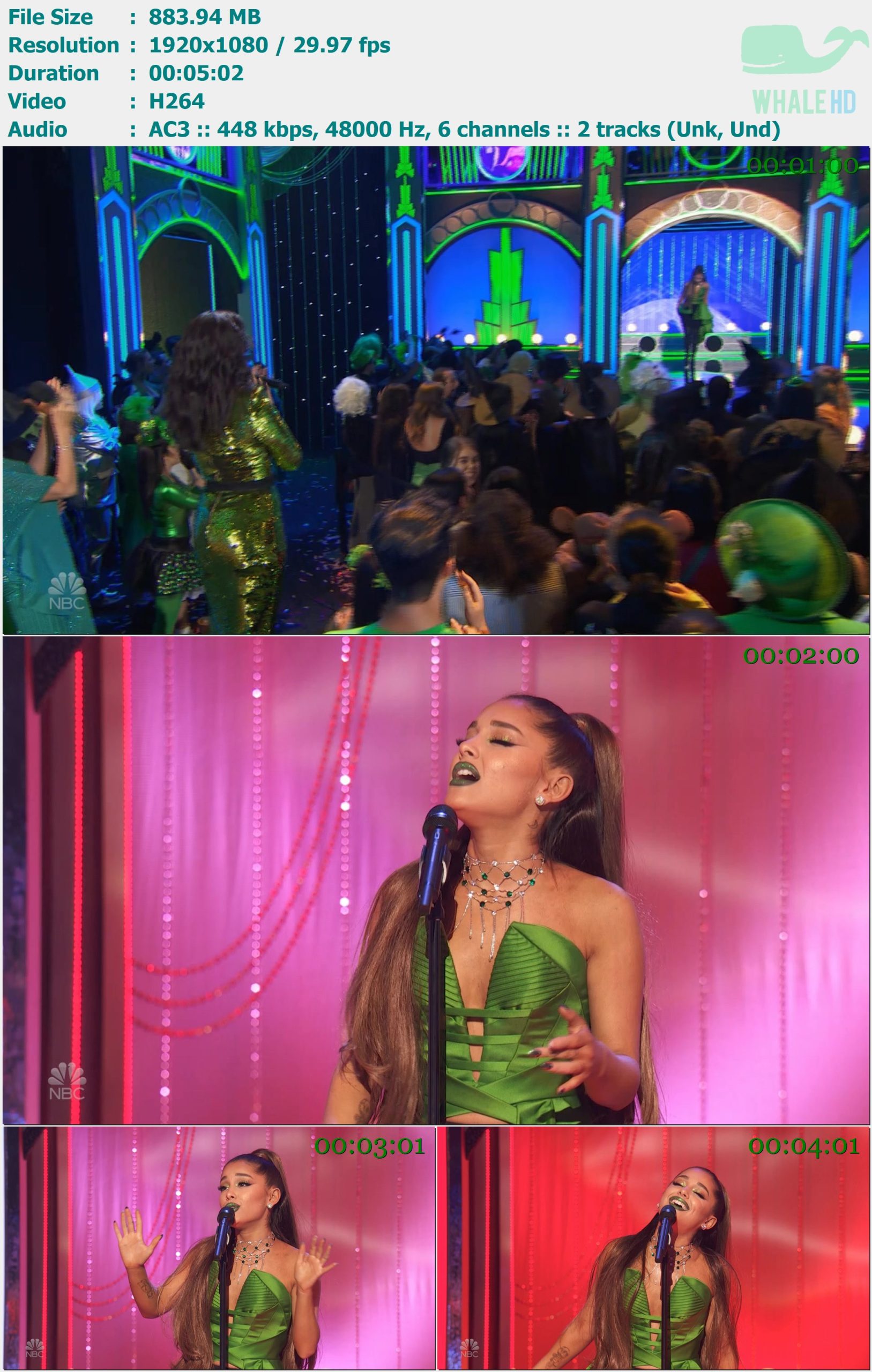 Ariana Grande - The Wizard and I (A Very Wicked Halloween 2018) HDTV 1080i H264 - 883.94MB