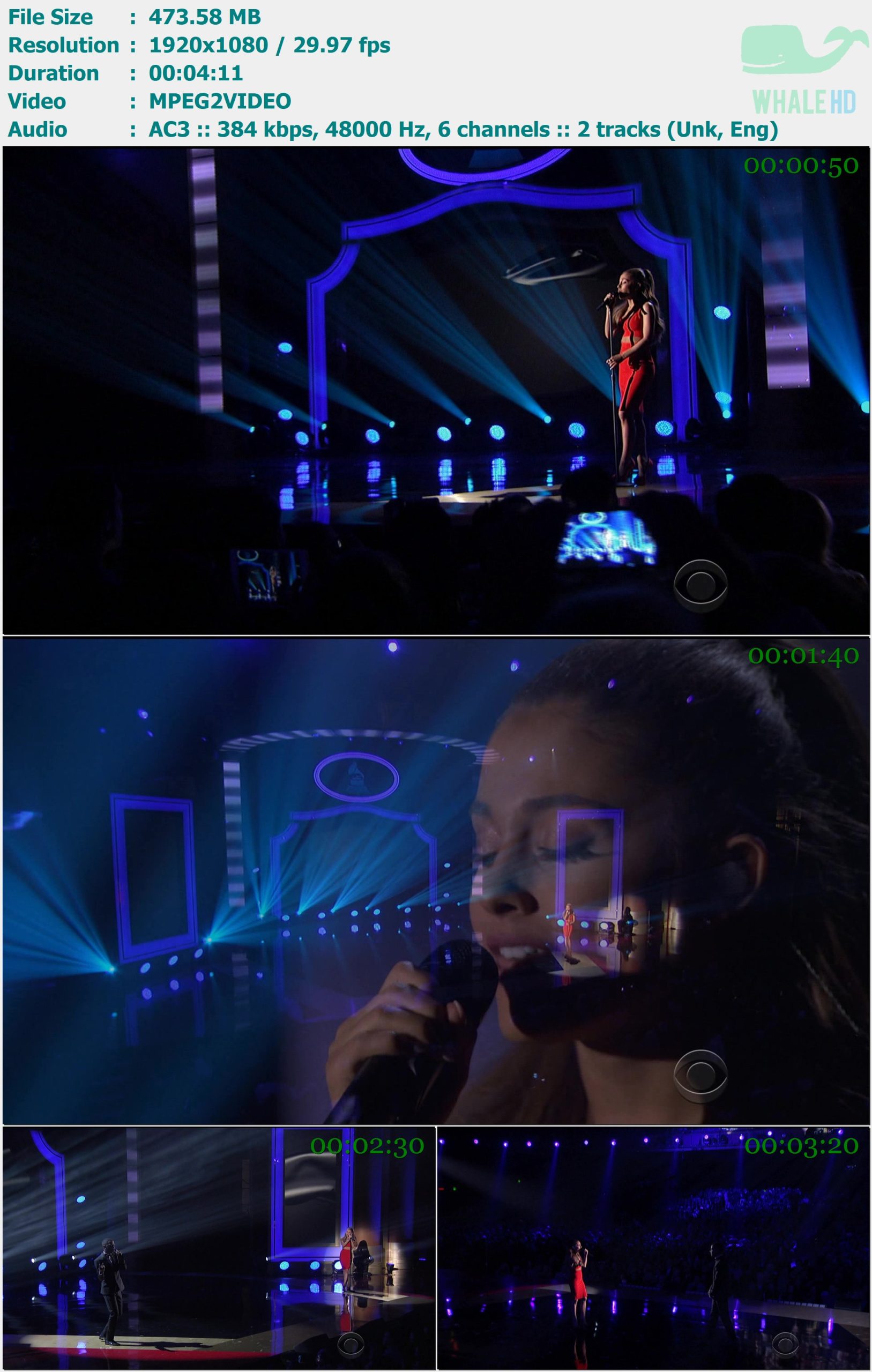 Ariana Grande & Big Sean - Best Mistake (Live at A Very Grammy Christmas 12-05-2014) HDTV 1080i MPEG2 - 473.58MB