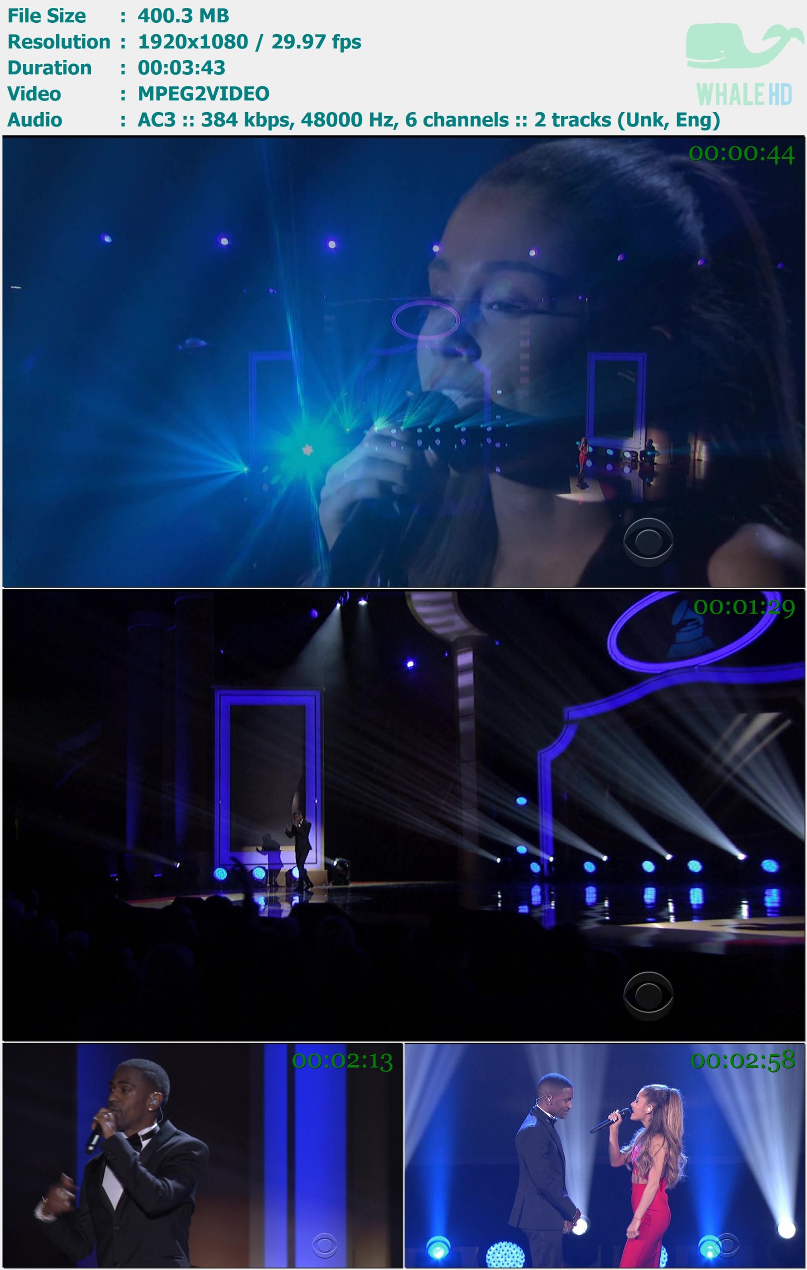 Ariana Grande feat. Big Sean - Best Mistake (A Very Grammy Christmas 2014-12-05) HDTV 1080i MPEG2 - 400.30MB