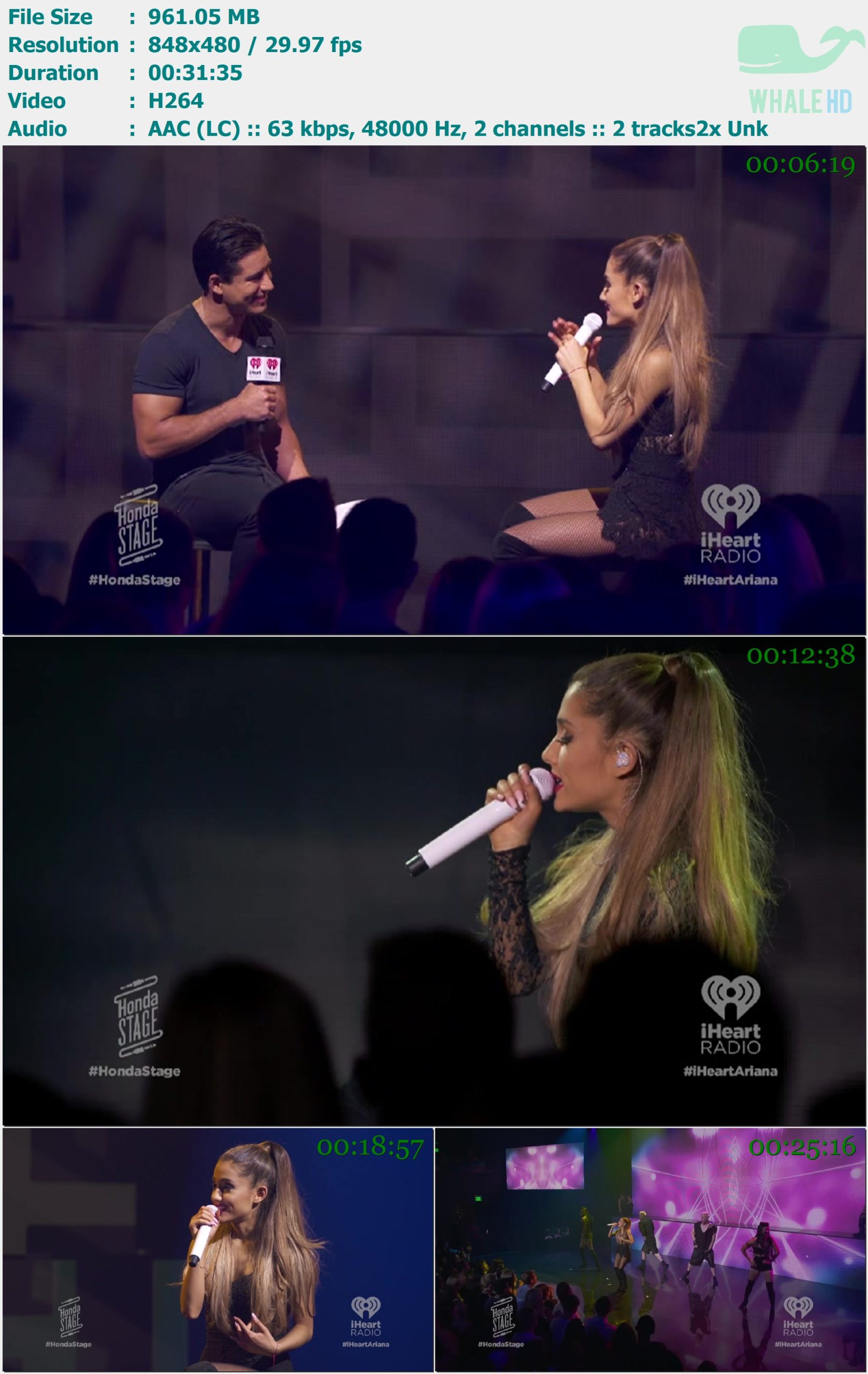 Ariana Grande - iHeartRadio Album Release Party 8-28-2014 WEB-DL H264 - 961.05MB