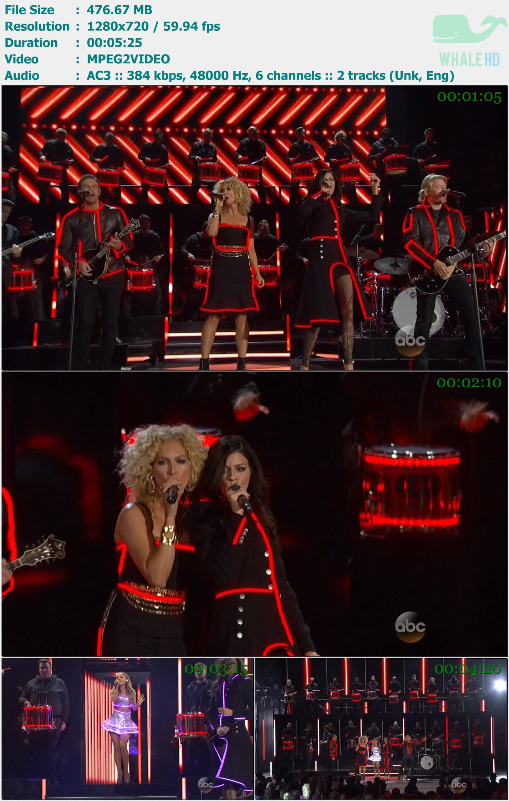 Little Big Town & Ariana Grande - Day Drinking + Bang Bang (CMA Awards 2014 11-6-2014) HDTV 720p MPEG2 - 476.67MB