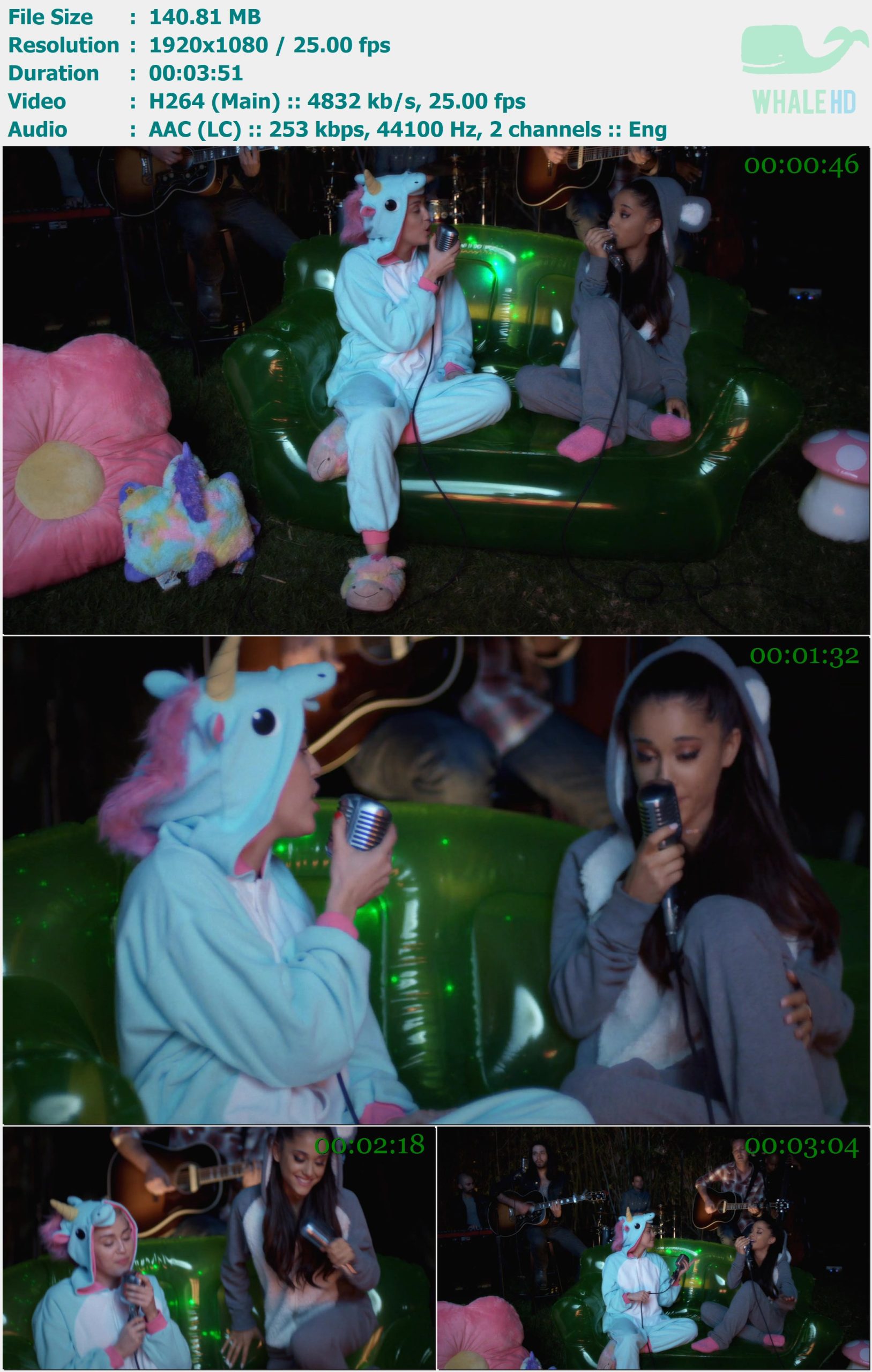 Miley Cyrus & Ariana Grande - Don't Dream It's Over (Backyard Sessions 2015-02-12) 𝐕𝐄𝐕𝐎 1080p H264 - 140.81MB