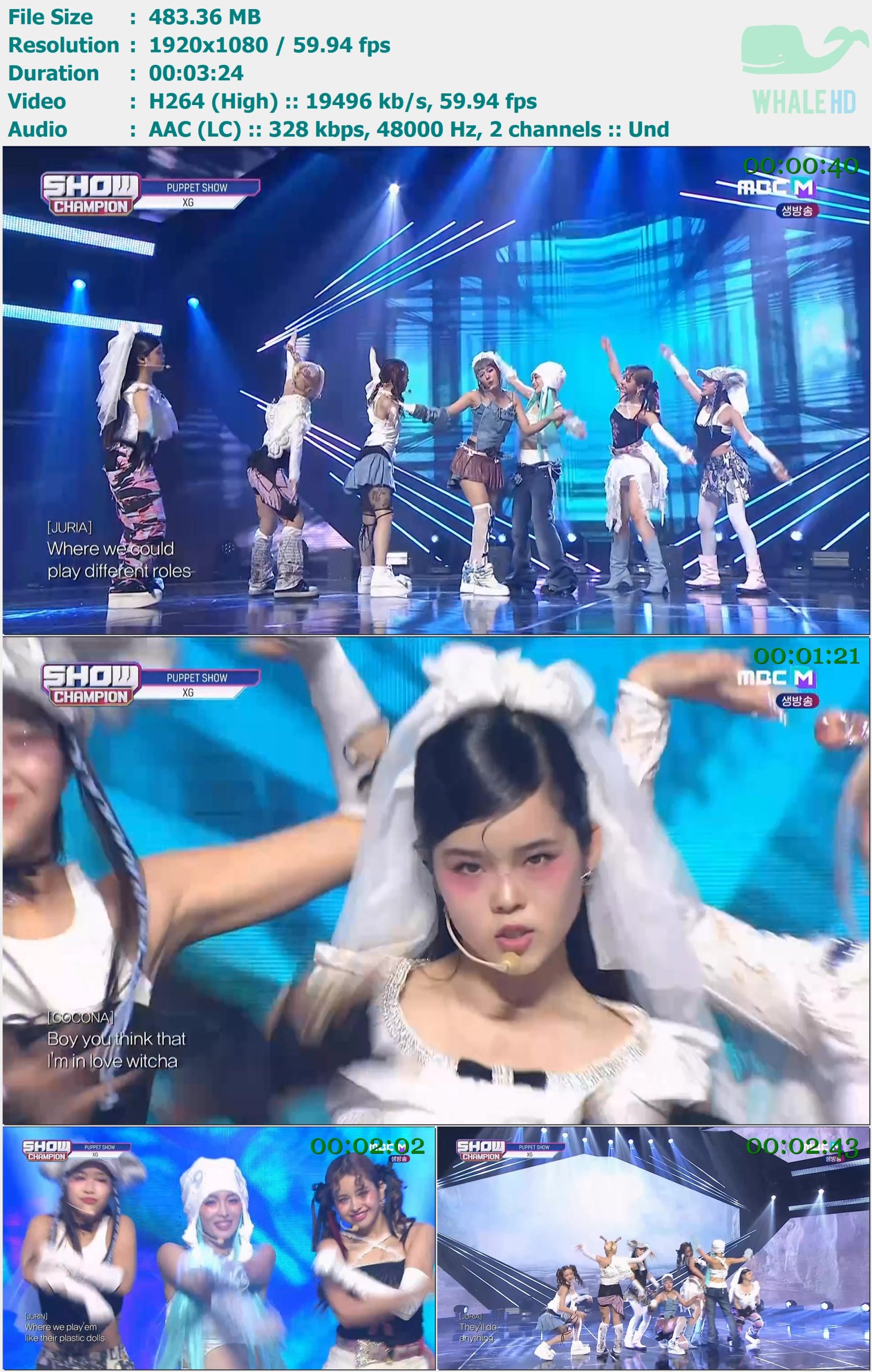 XG - PUPPET SHOW (SHOW CHAMPION 2023-10-11) HDTV 1080p H264 - 483.36MB