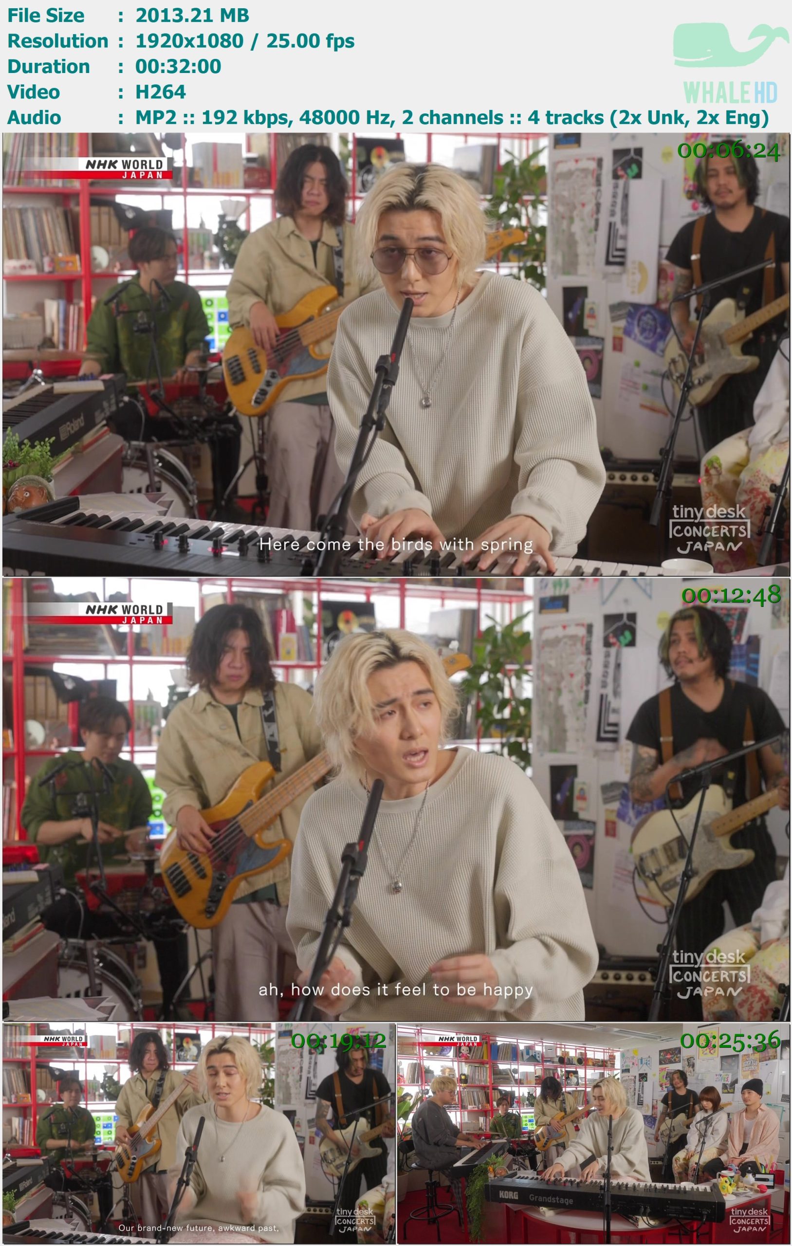 藤井风 Fujii Kaze - Tiny Desk Concerts JAPAN 2024 HDTV 1080i MPEG2+H264 - 3.02GB+1.97GB