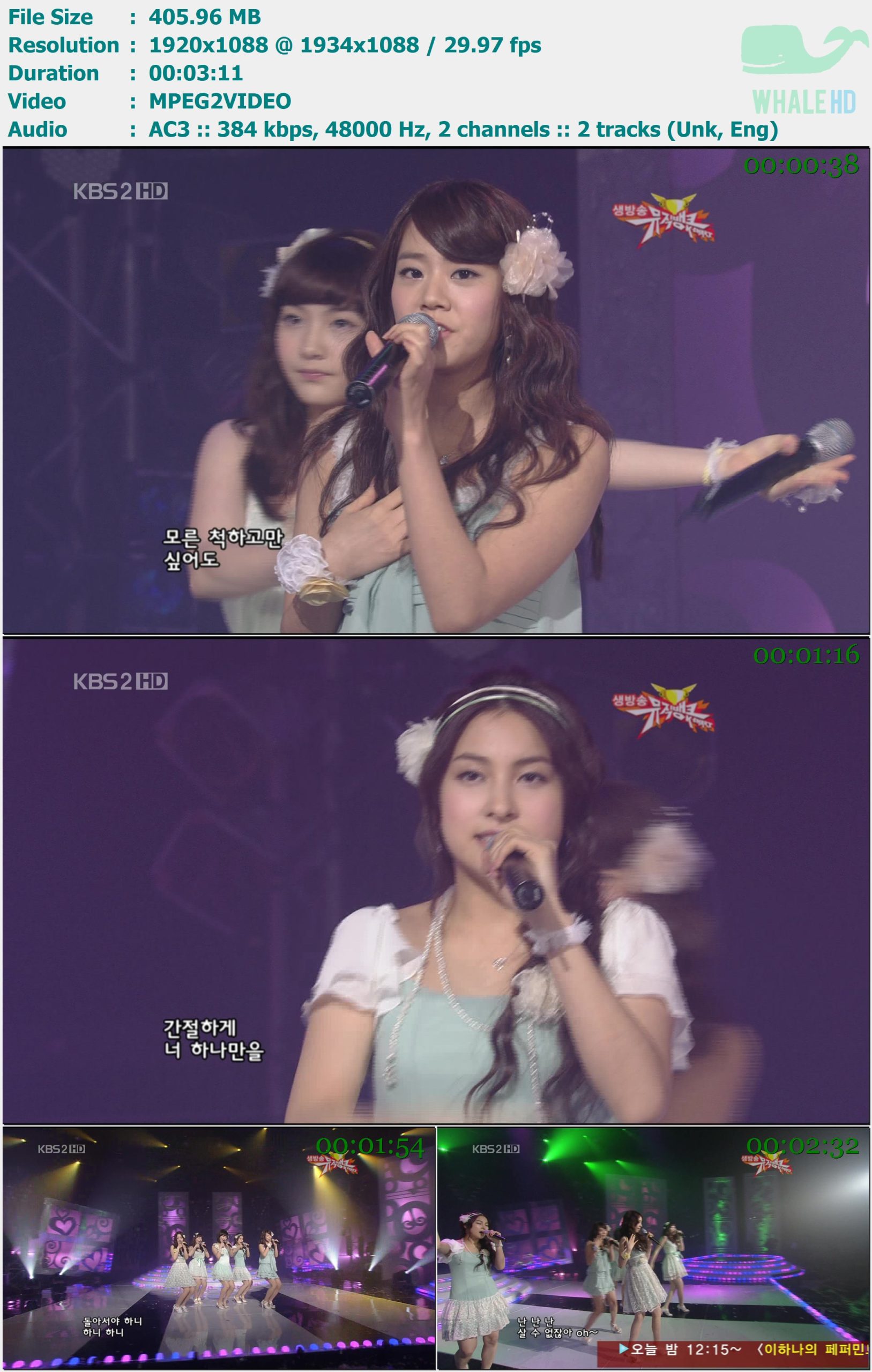 Kara - Honey (KBS Music Bank 音乐银行 2009-02-20) HDTV 1080i MPEG2 - 405.96MB