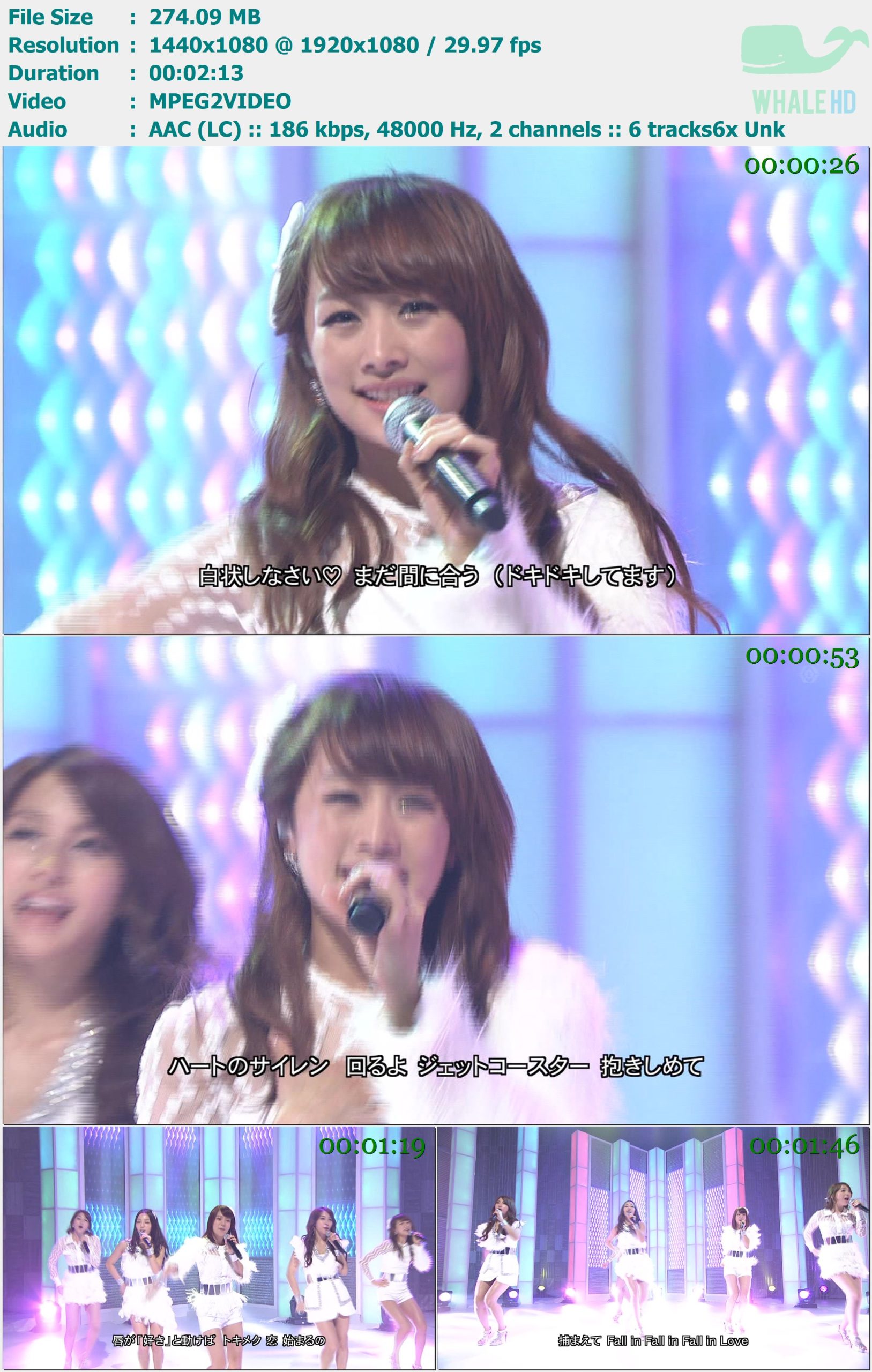 Kara - Jet Coaster Love (Music Fair - 2011-11-12) HDTV 1080i MPEG2/H264 - 274.09MB