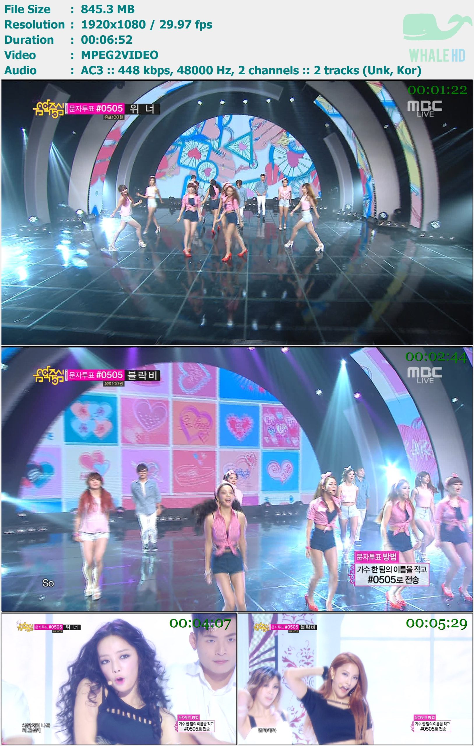 KARA - So Good + Mamma Mia (Music Core 音乐中心 2014-08-23) HDTV 1080i MPEG2  - 845.30MB