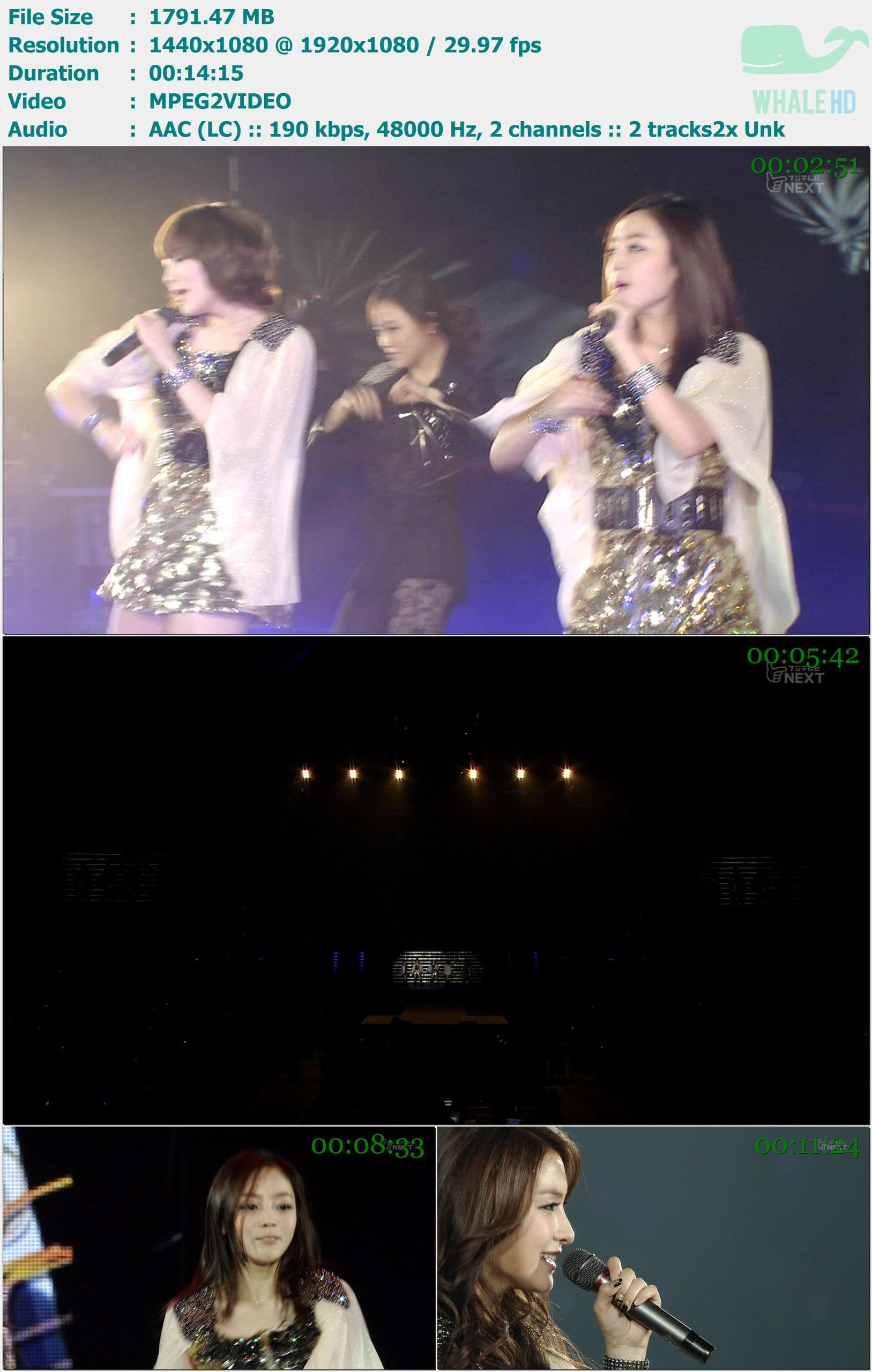 KARA - STEP + Jumping + Winter Magic (FujiNEXT KISS in Tokyo 2012-03-04) HDTV 1080i MPEG2 - 1.75GB