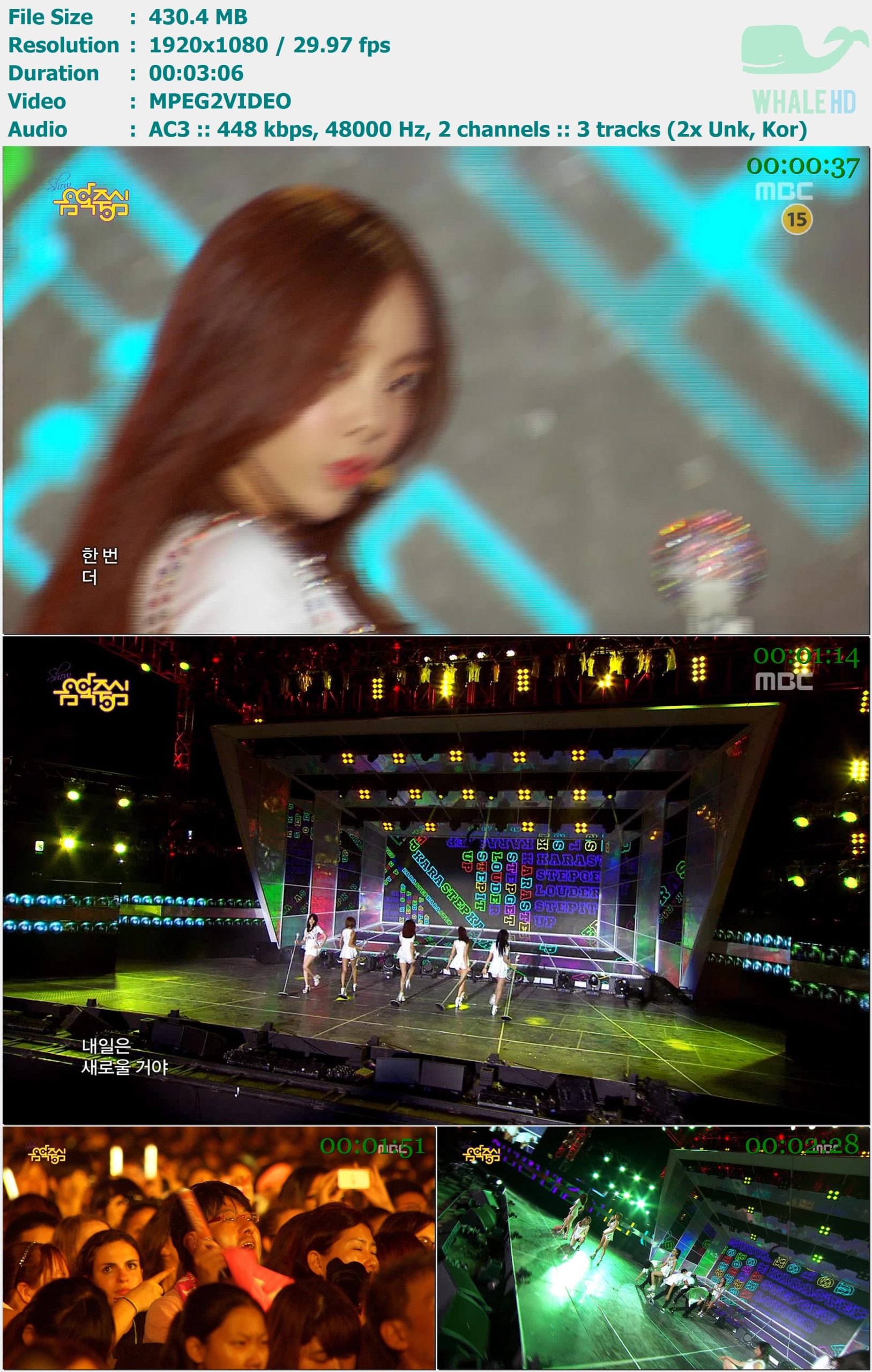 KARA - STEP (Show Music Core 音乐中心 2013-08-17) HDTV 1080i MPEG2  - 430.40MB