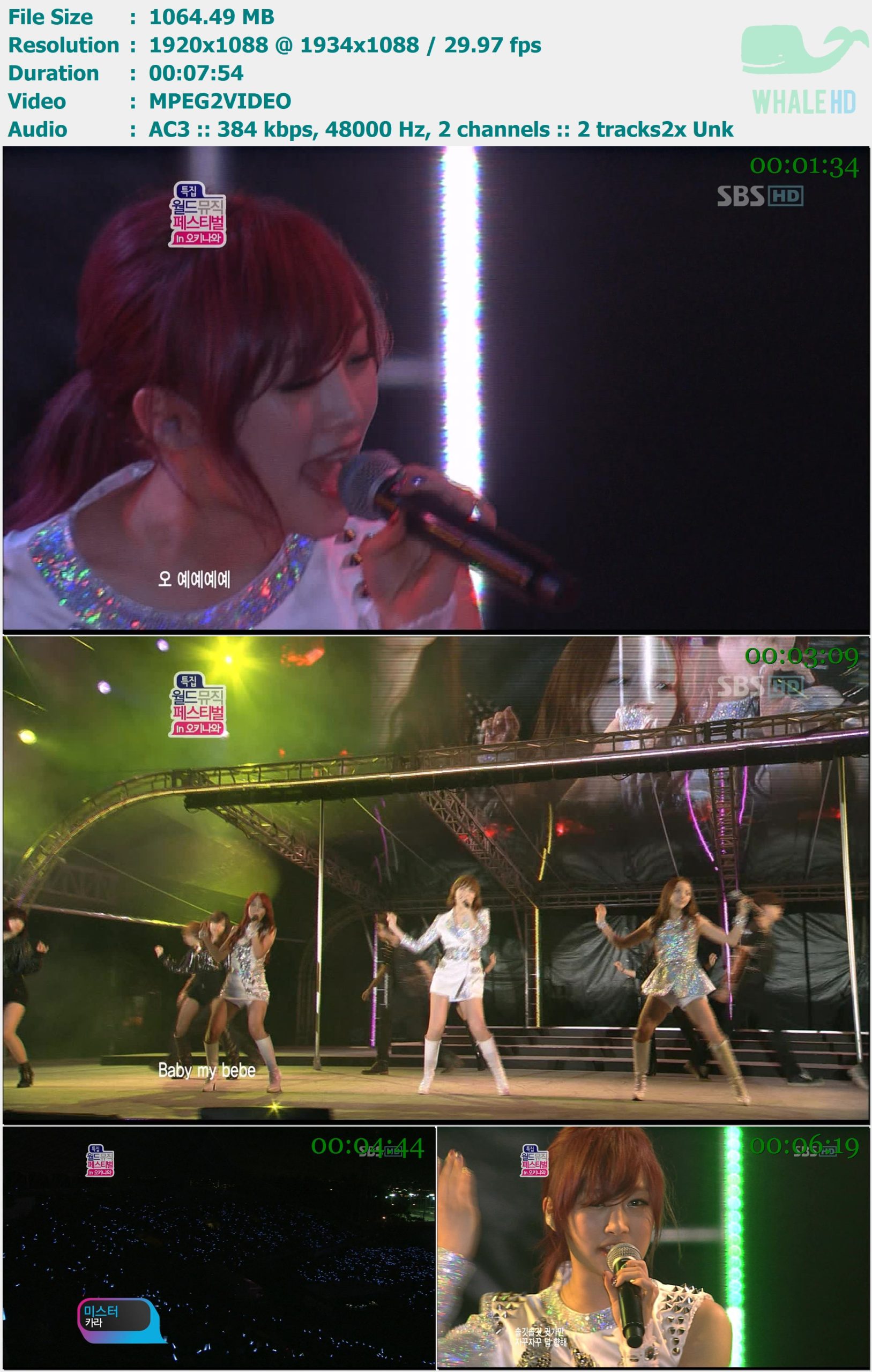 KARA - STEP + Mr (World Music Festival in Okinawa 2012-04-06) HDTV 1080i MPEG2 - 1.04GB