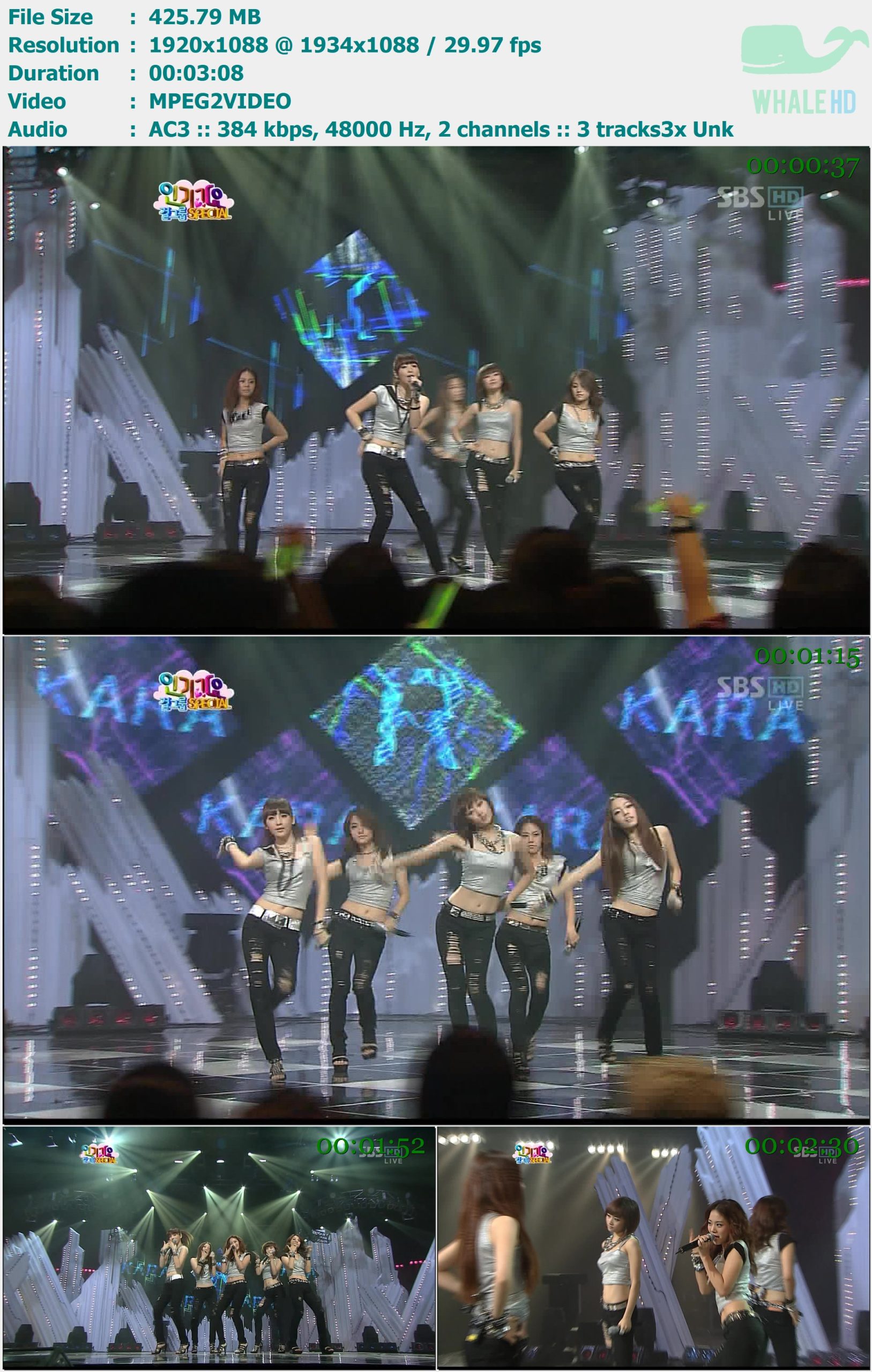 Kara - Wanna (𝐒𝐁𝐒 𝐈𝐧𝐤𝐢𝐠𝐚𝐲𝐨 人气歌谣 2009-08-09) HDTV 1080i MPEG2 - 425.79MB