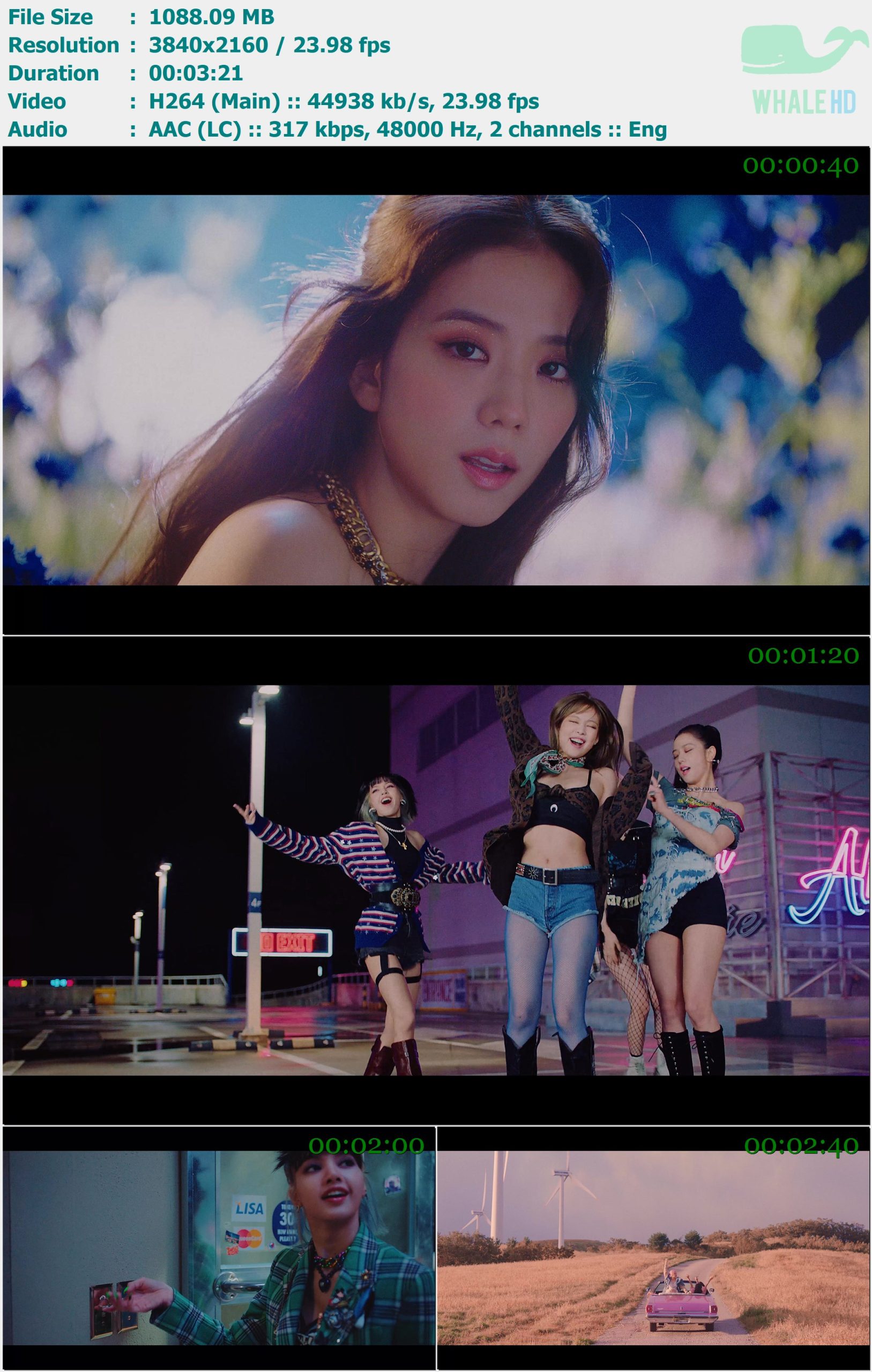 BLACKPINK - Lovesick Girls (Censored Ver.) 2021 Bugs! 2160p H264 - 1.06GB