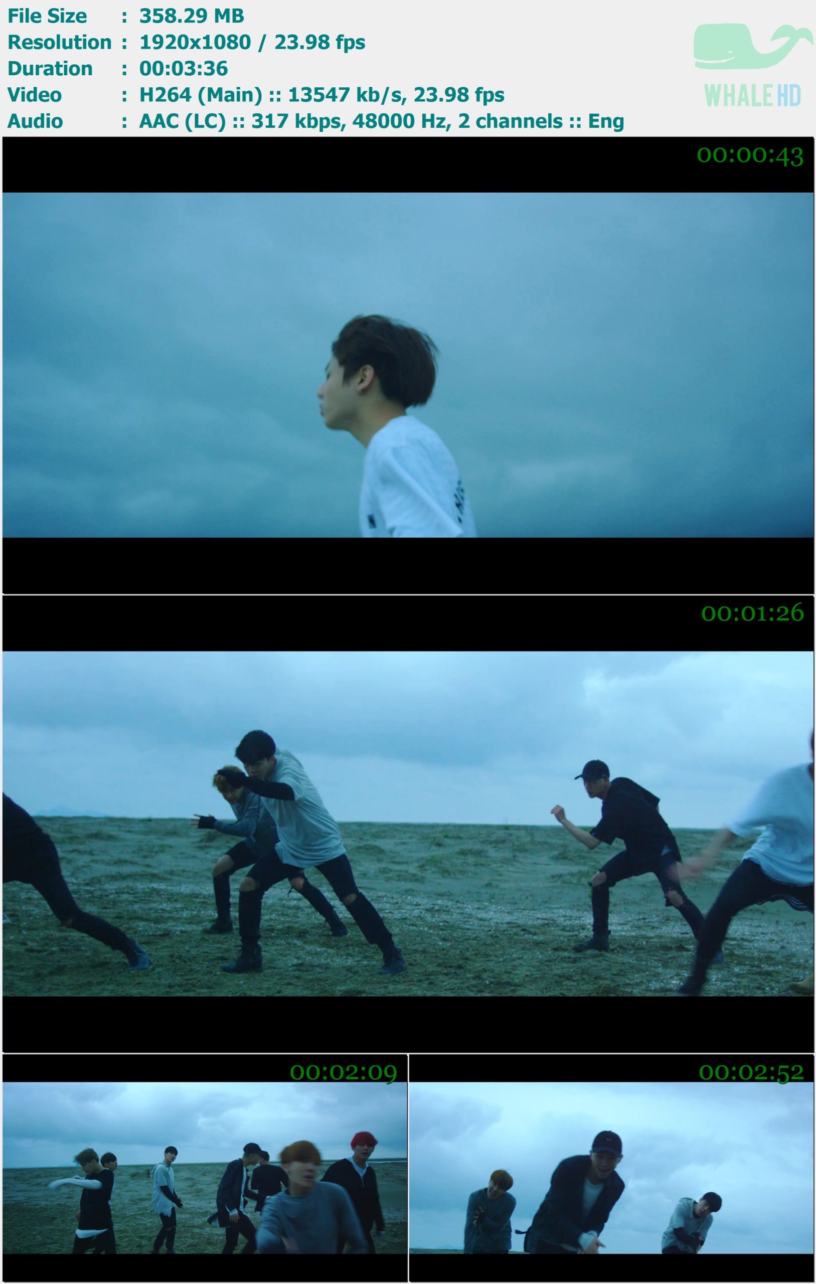 防弹少年团 BTS - Save Me 2016 Bugs! 1080p H264 - 358.29MB