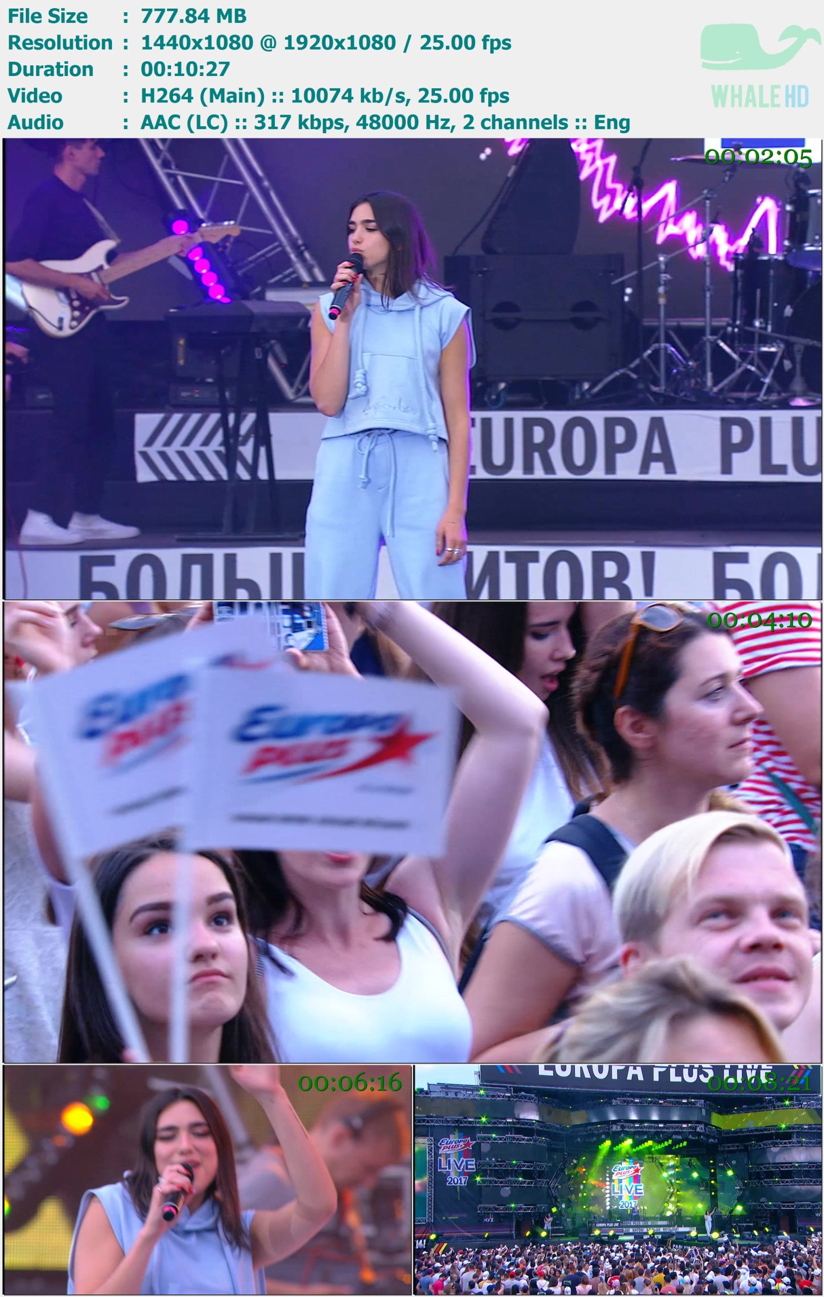 Dua Lipa - Europa Plus Russia 2017 MasterRip 1080p H264 - 777.84MB