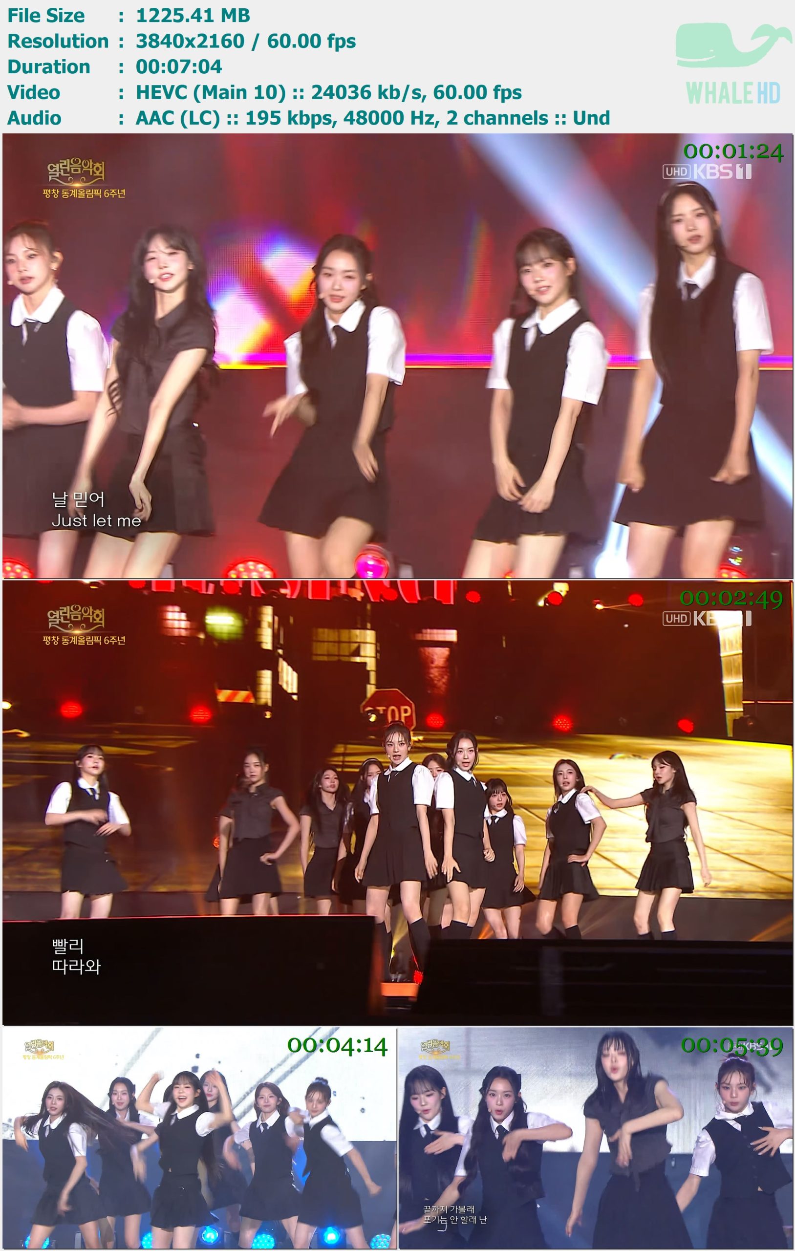 tripleS - Rising + Girls Never Die (Open Concert E1492 2024.09.01) HDTV 2160p H265 - 1.20GB