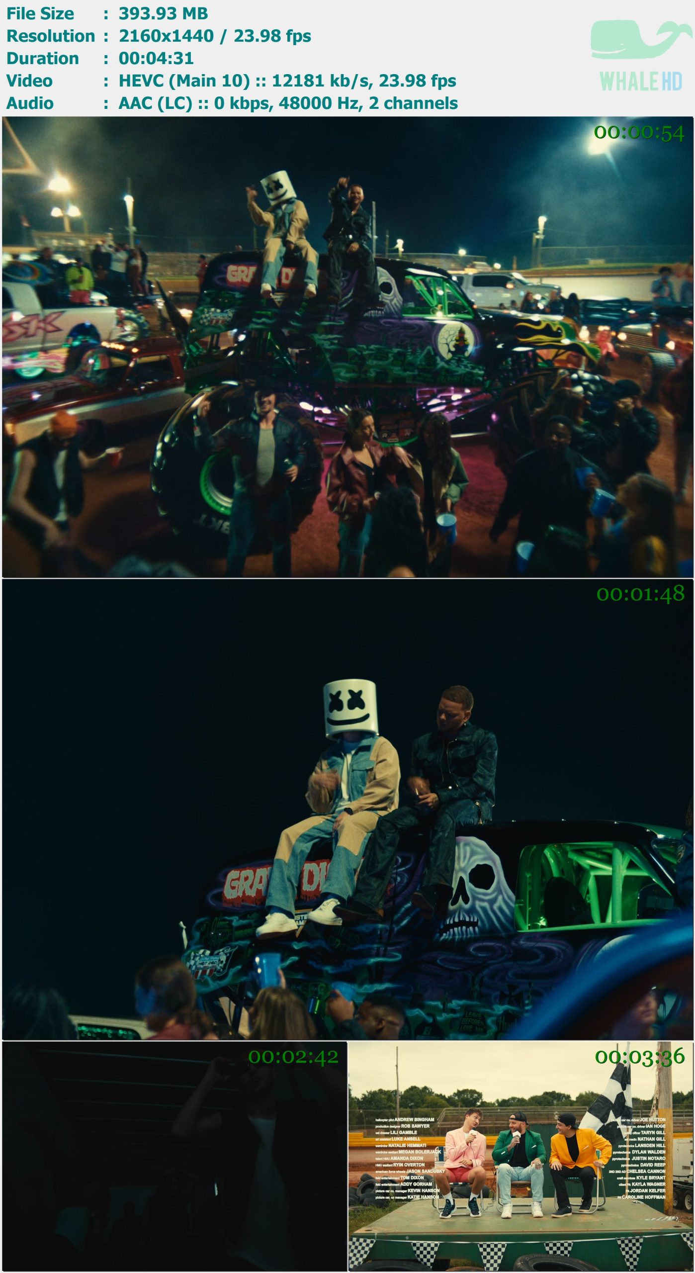 Marshmello & Kane Brown - Miles On It 2024 AM 1440p H265 - 393.93MB