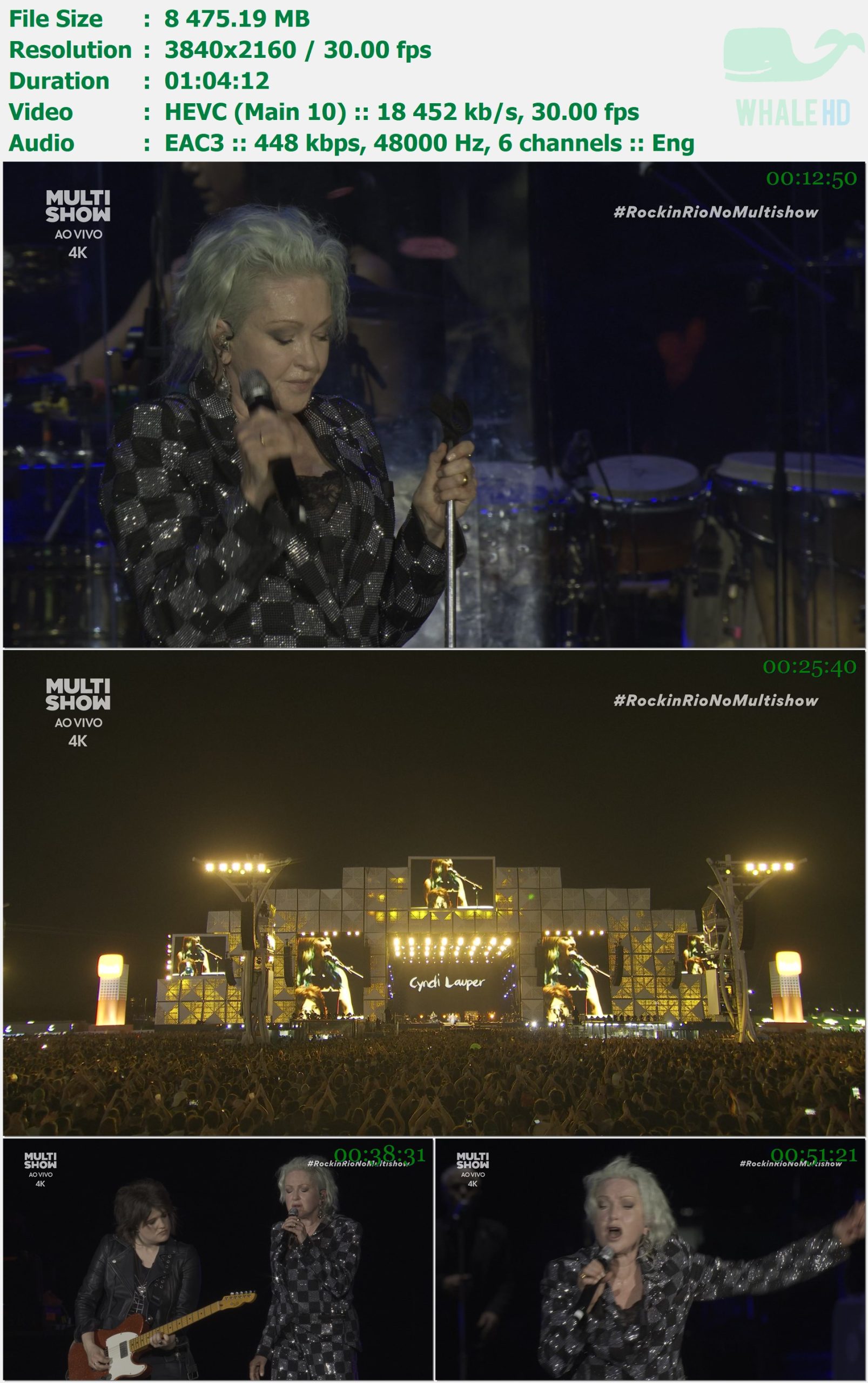 Cyndi Lauper - Rock In Rio 2024 HDTV+WEB-DL 2160p HDR H265 - 7.72GB+8.28GB