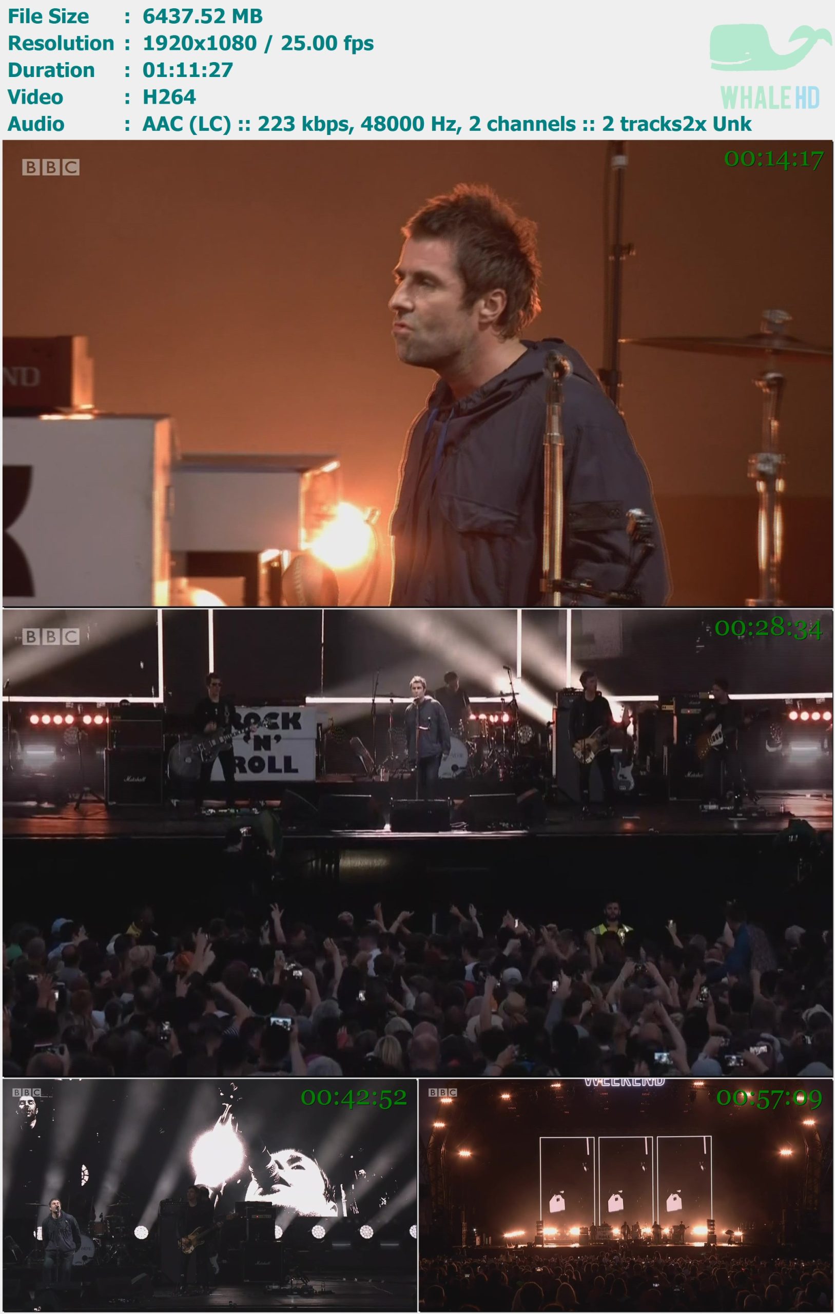 Liam Gallagher - BBC Music - The Biggest Weekend 2018 HDTV 1080i H264 - 6.29GB