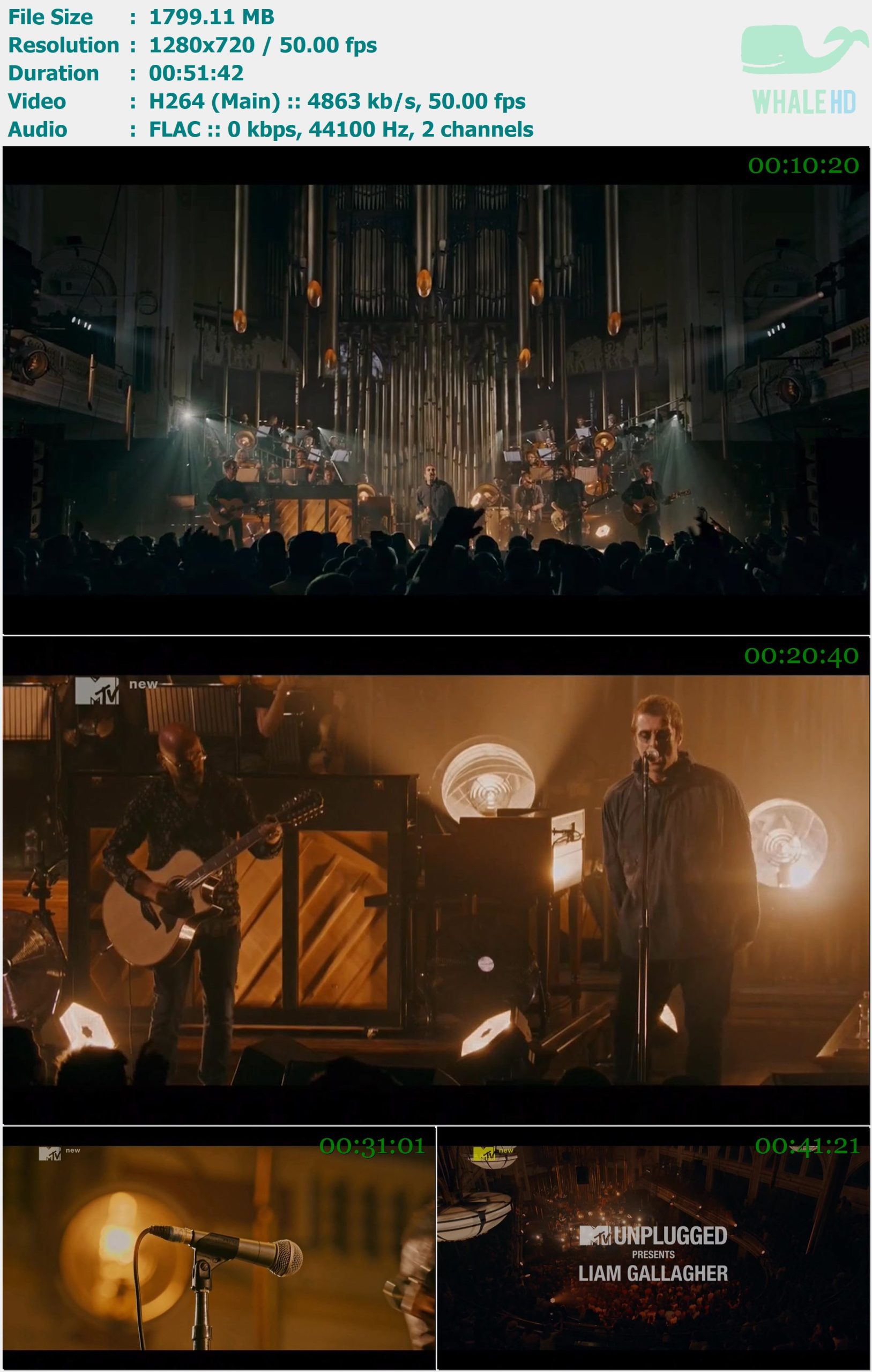 Liam Gallagher - MTV Unplugged 2019-08-03 HDTVRip 720p H264 - 1.76GB