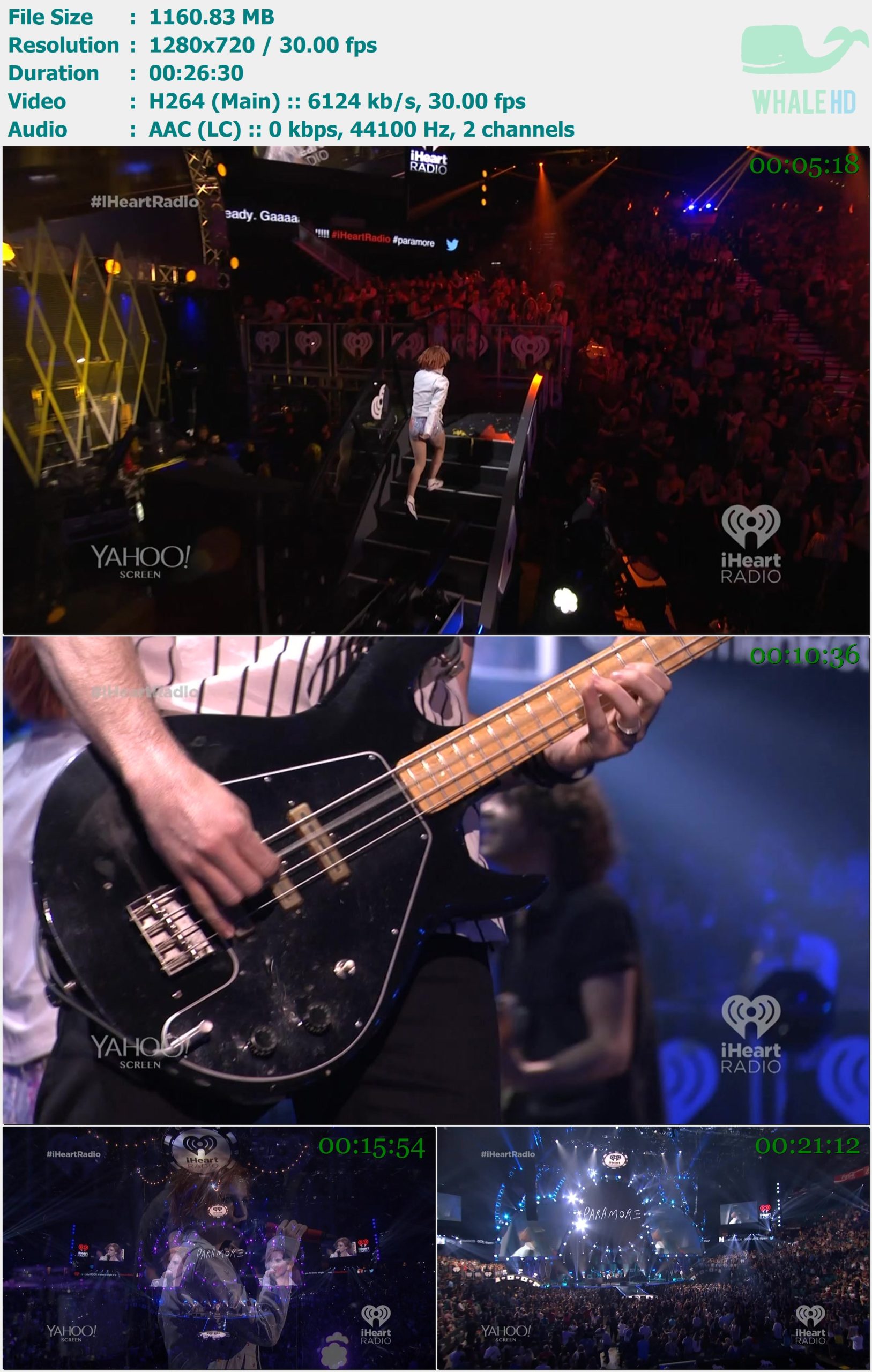 Paramore - Live @ iHeartRadio Music Festival 2014 WEB-DL 720p H264 - 1.13GB