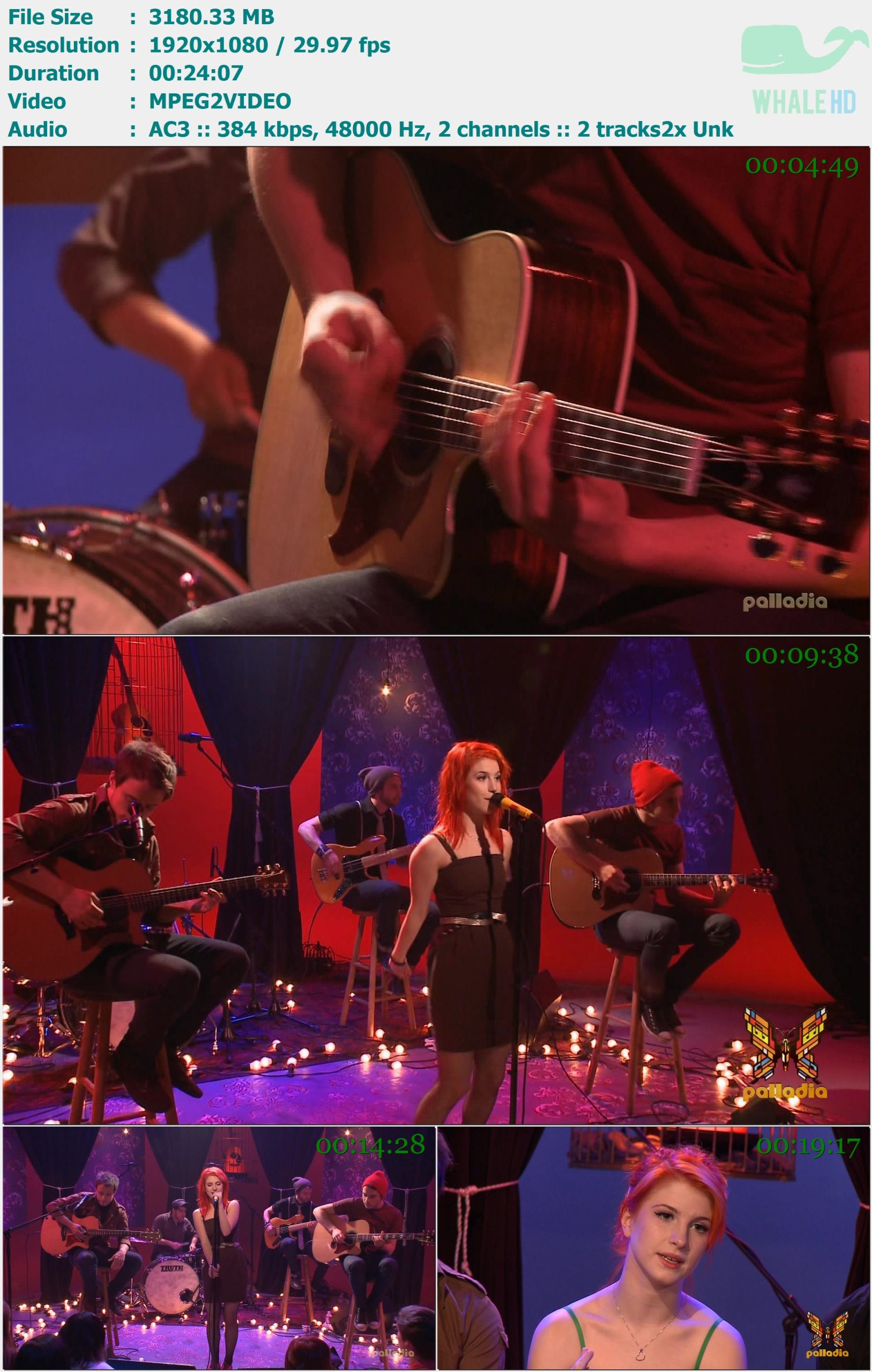 Paramore - MTV Unplugged 2009 HDTV 1080i MPEG2 - 3.11GB