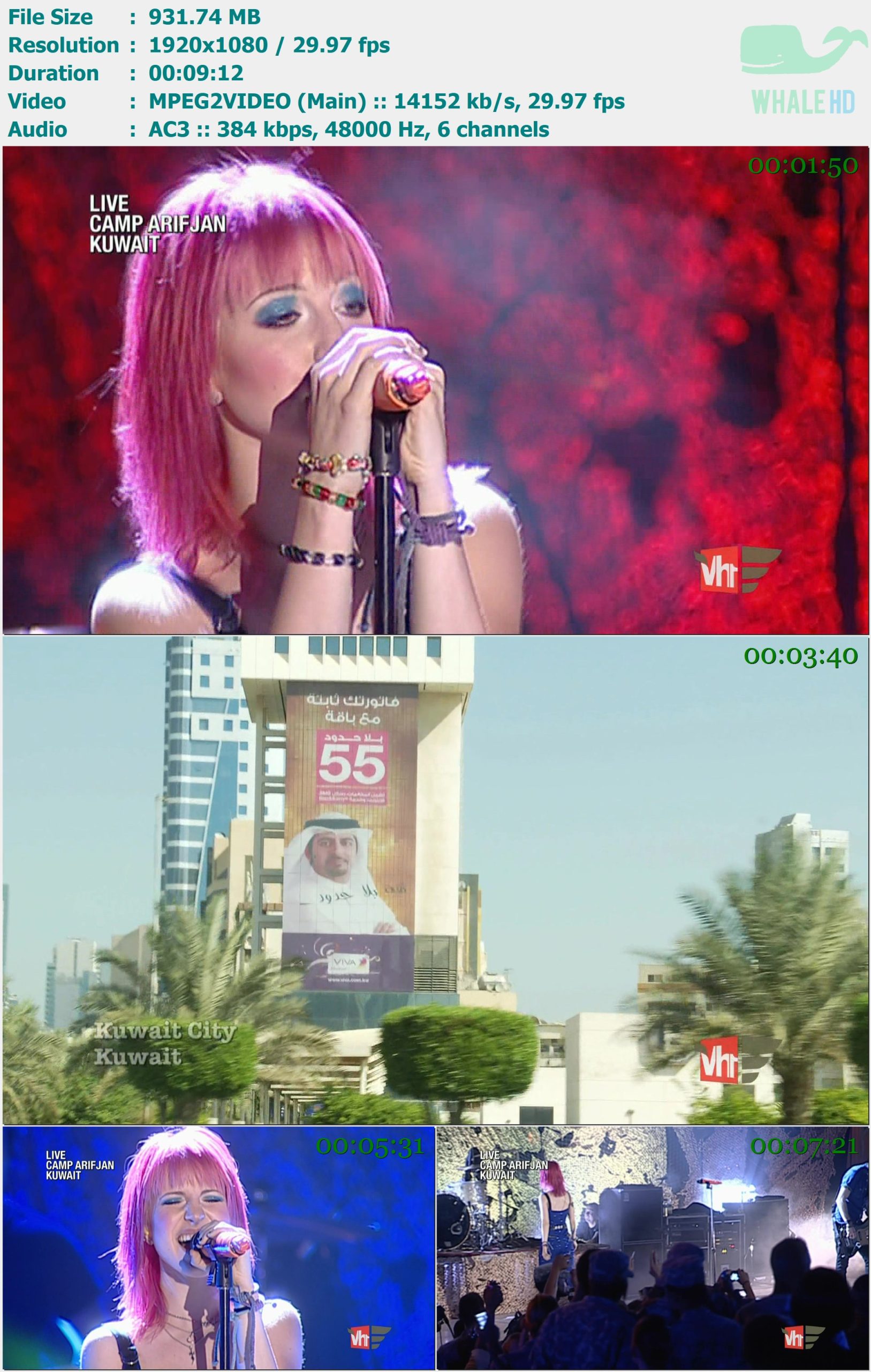 Paramore - My Hero + The Only Exception (Live from VH1 Divas Salute The Troops) 2010 HDTV 1080i MPEG2 - 931.74MB