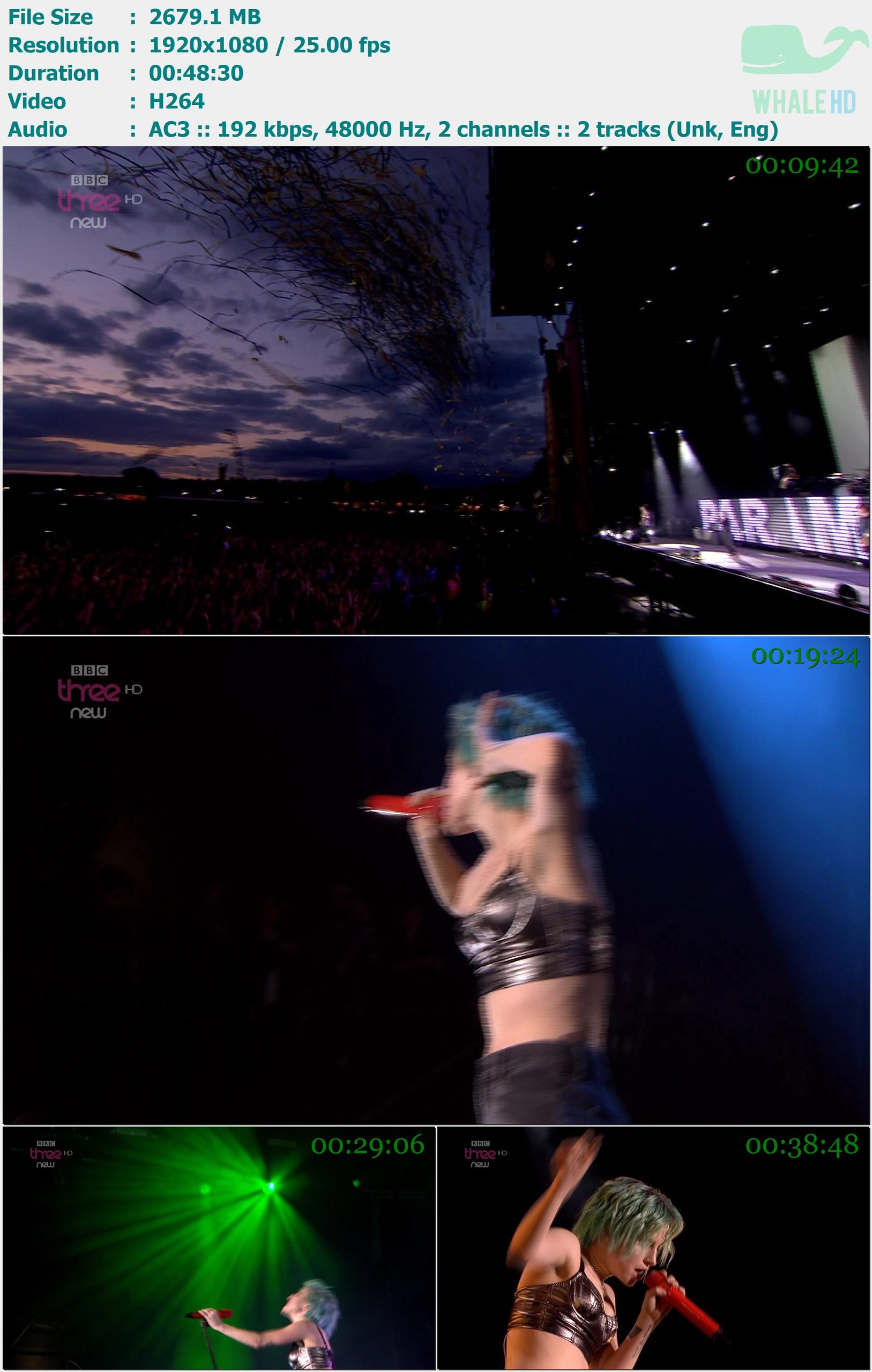 Paramore - Reading Festival 2014 HDTV 1080i H264 - 2.62GB