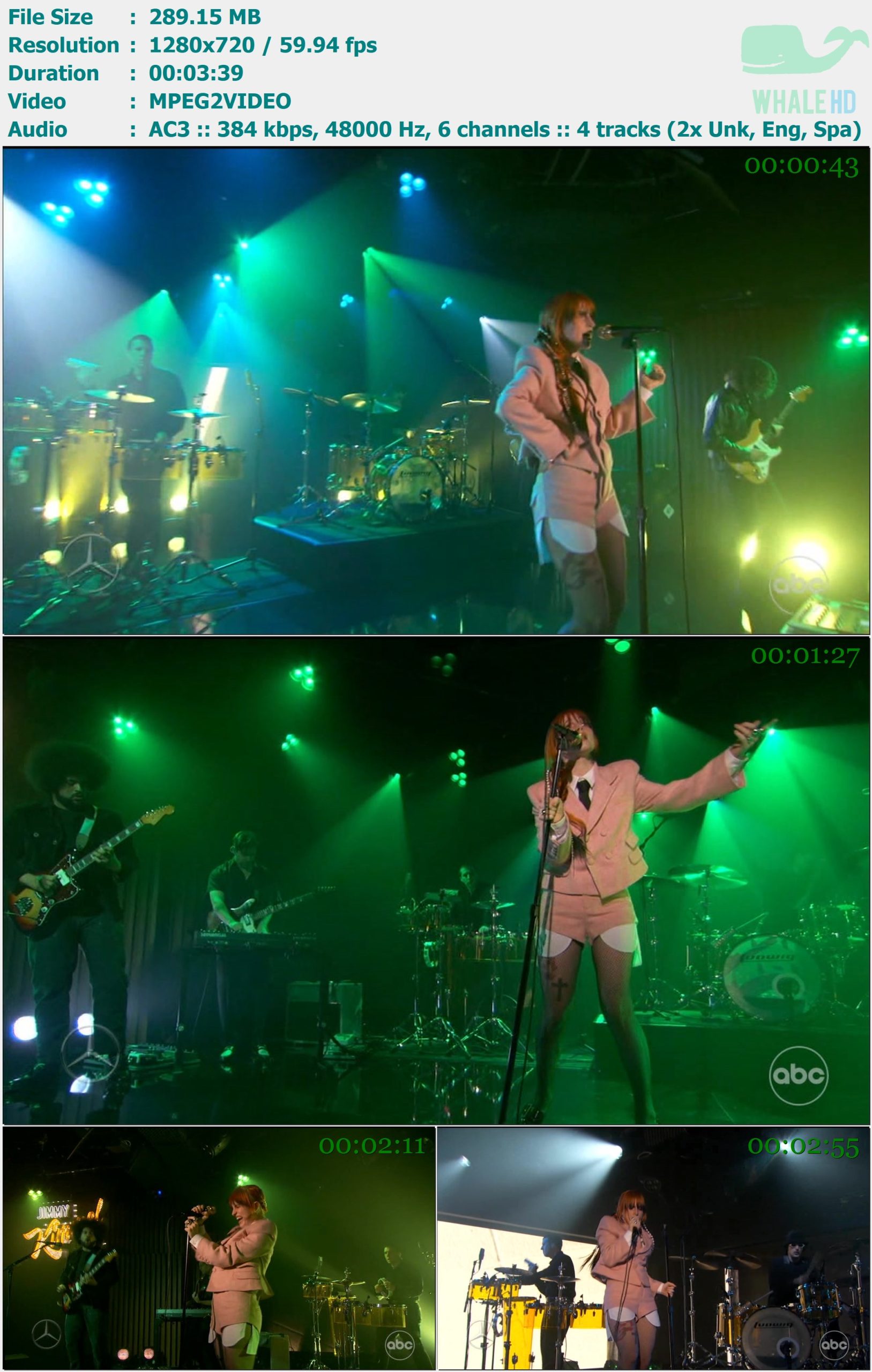 Paramore - Running Out of Time (Live @ 𝐉𝐢𝐦𝐦𝐲 𝐊𝐢𝐦𝐦𝐞𝐥 𝐋𝐢𝐯𝐞! 2023) HDTV 720p MPEG2 - 289.15MB