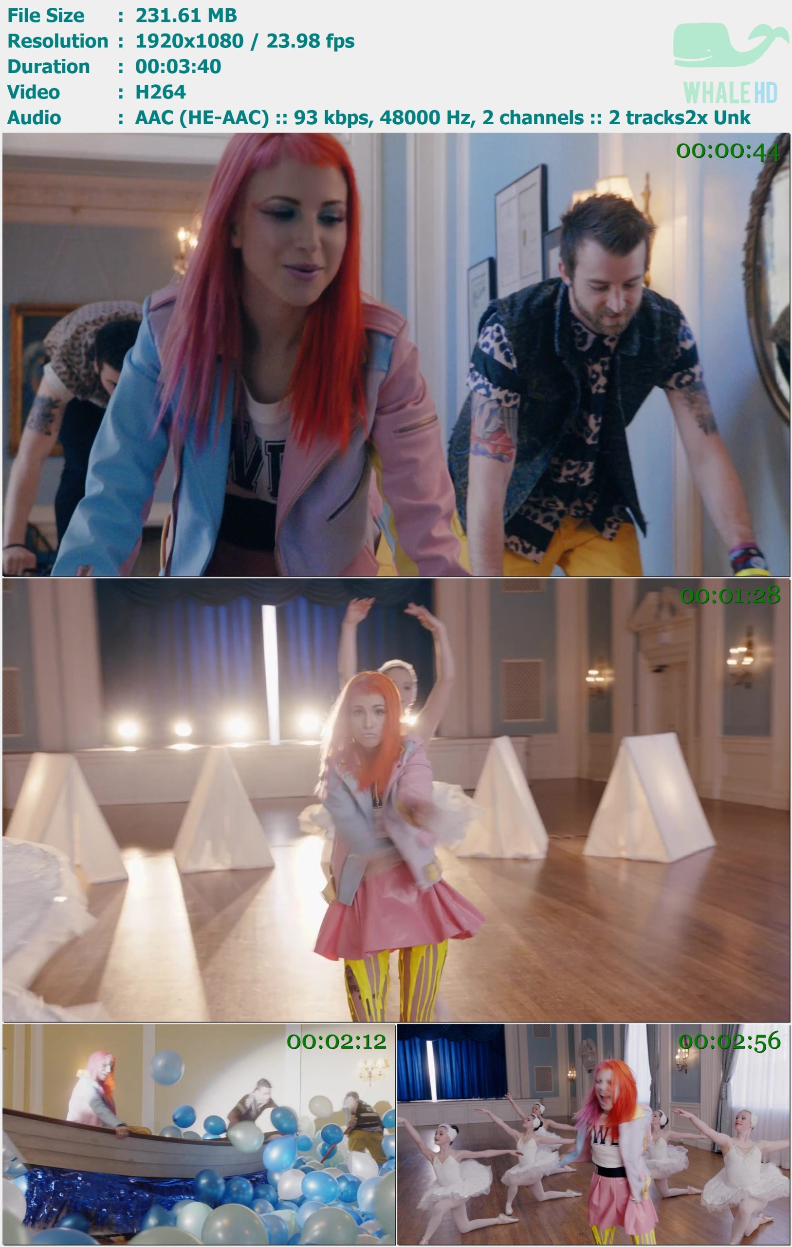 Paramore - Still Into You 2013 𝐓𝐢𝐝𝐚𝐥 1080p H264 - 231.61MB