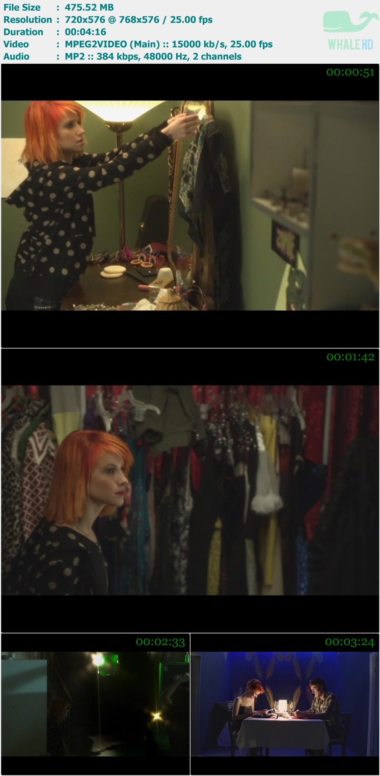 Paramore - The Only Exception 2010 MasterRip 576i MPEG2 - 475.52MB