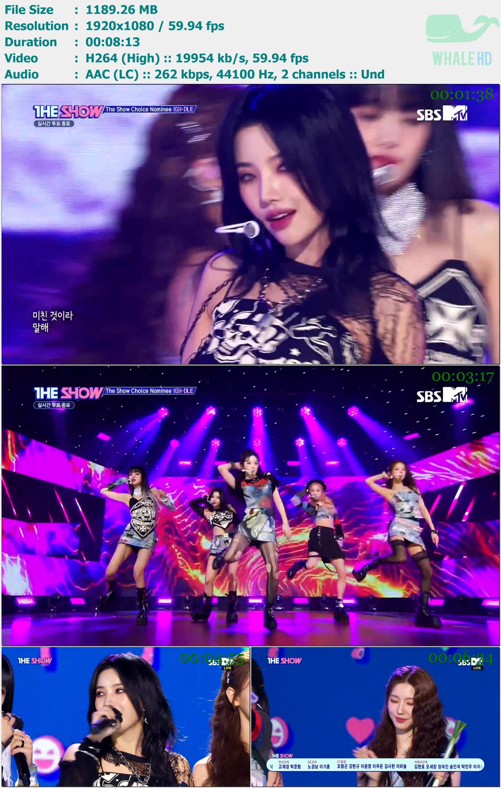 (G)I-DLE - TOMBOY + No 1 (The Show 2022-03-22) HDTV 1080p H264 - 1.16GB