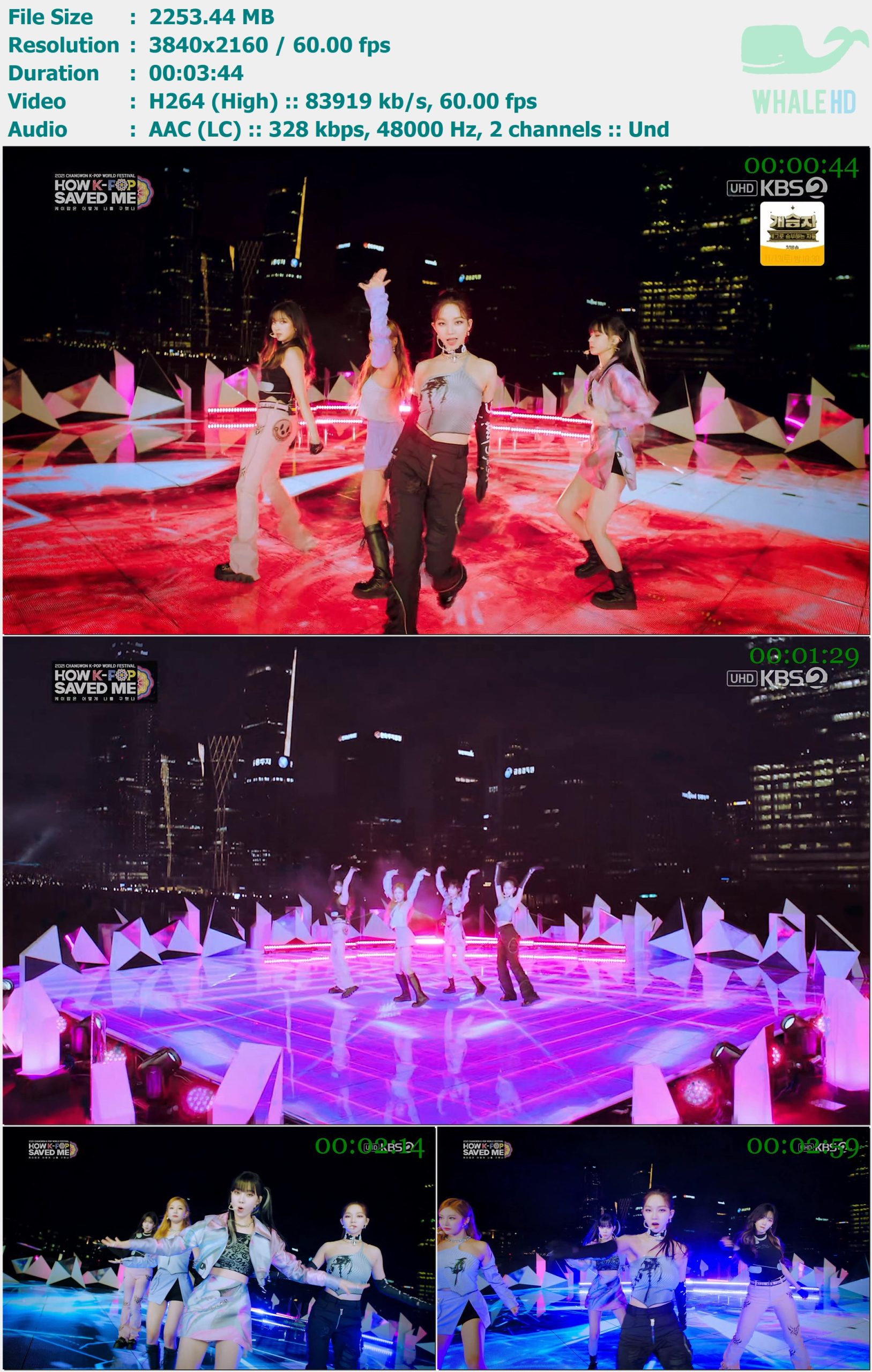 aespa - Next Level (2021 Changwon K-POP World Festival 2021.11.03) HDTV 2160p H264 - 2.20GB