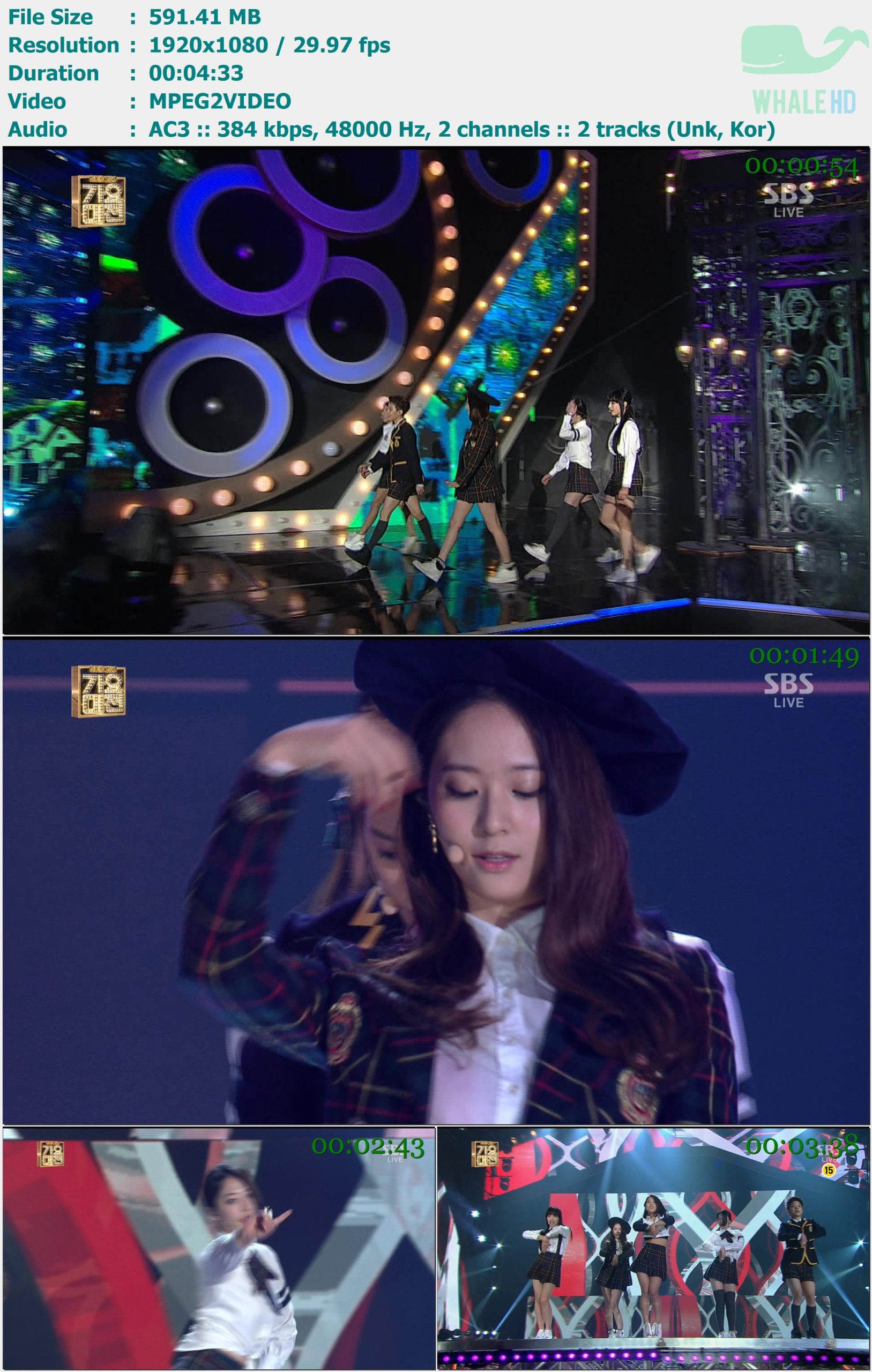 f(x) - Shadow & Rum Pum Pum Pum @ 𝐒𝐁𝐒 Gayo Daejun 2013-12-29 HDTV 1080i MPEG2 - 591.41MB