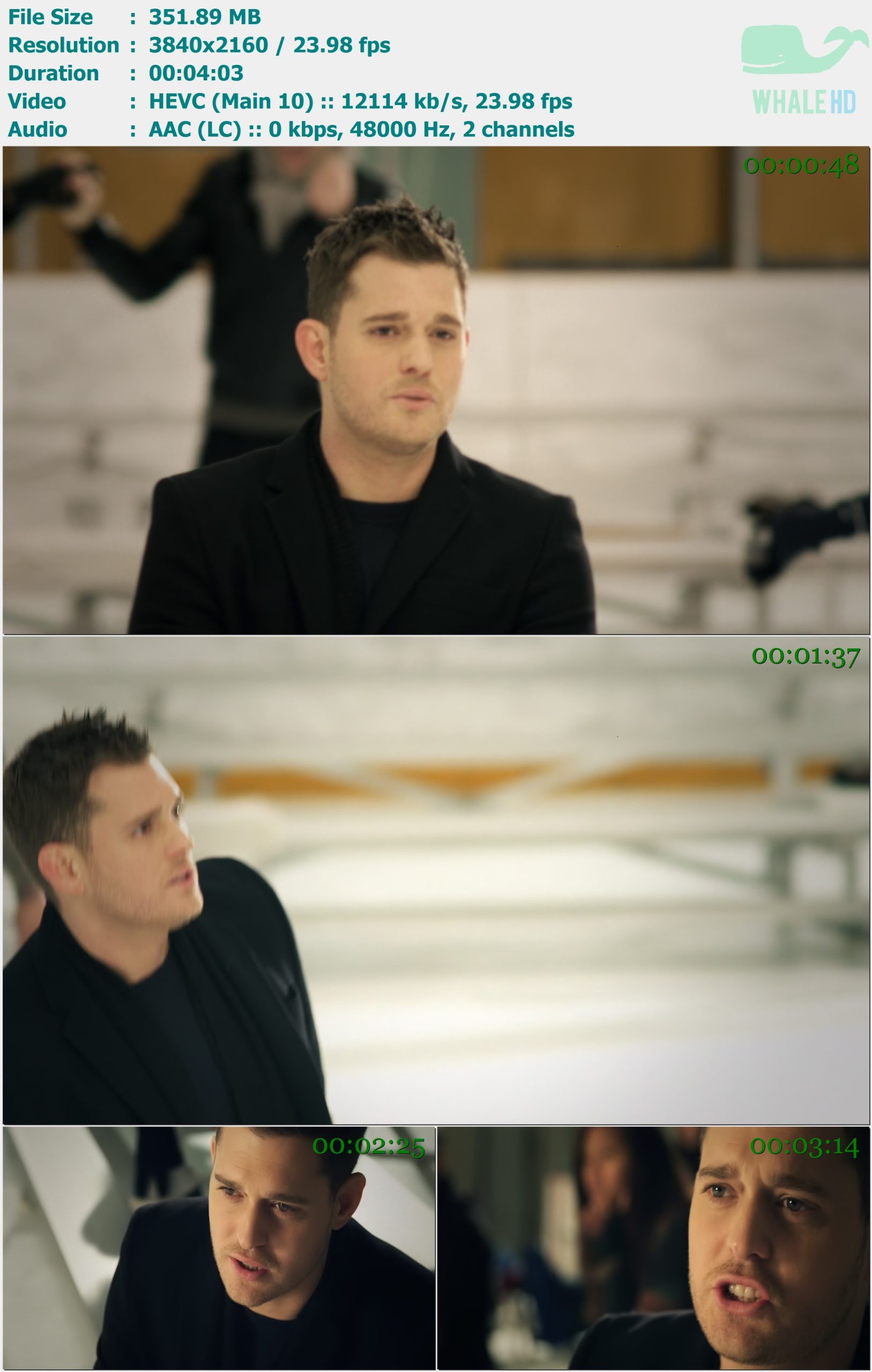 Michael Bublé - Hold On 2024 AM 2160p H265 - 351.89MB