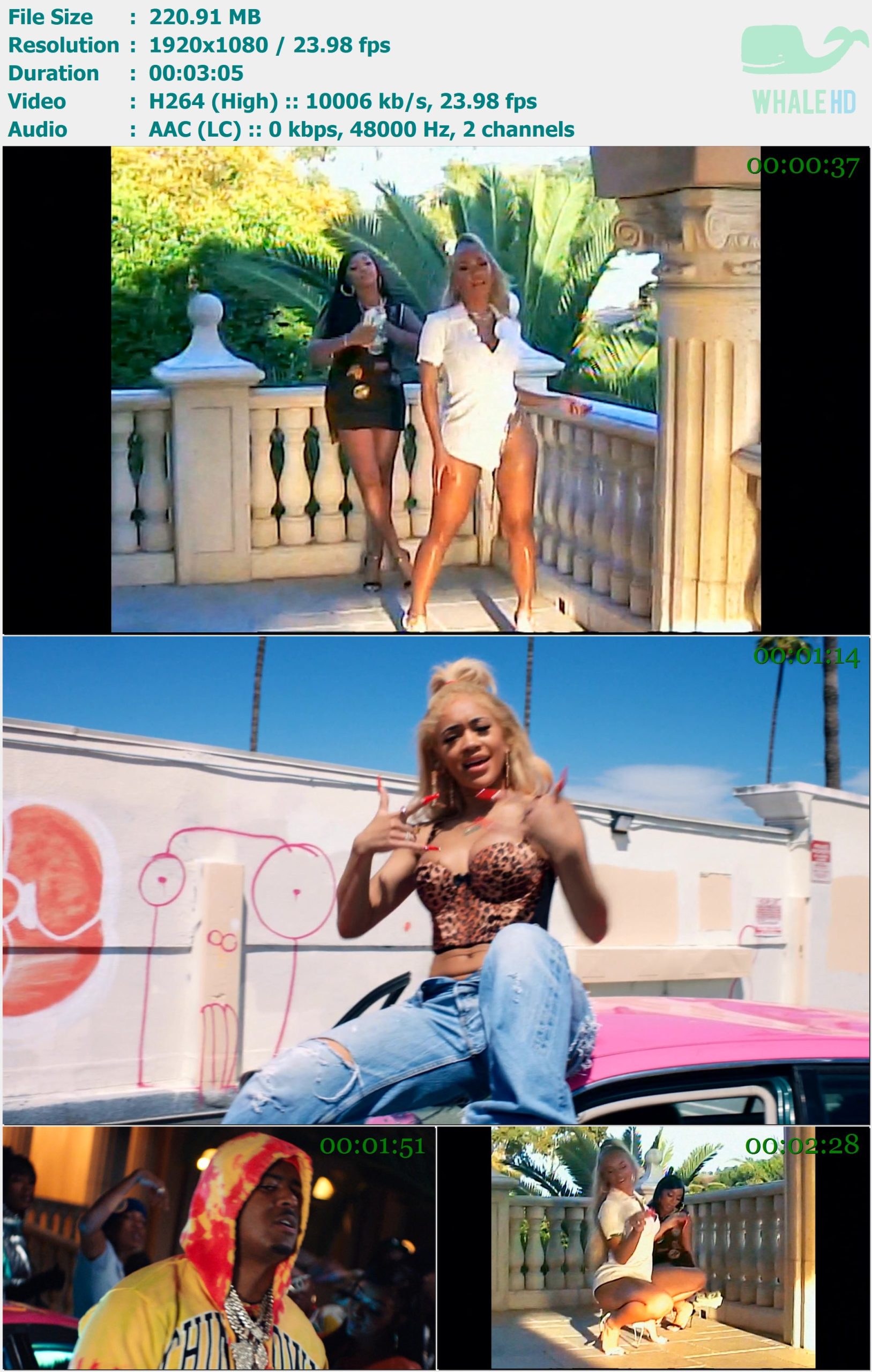 Saweetie feat. Drakeo The Ruler - Risky 2021 AM 1080p H264 - 220.91MB