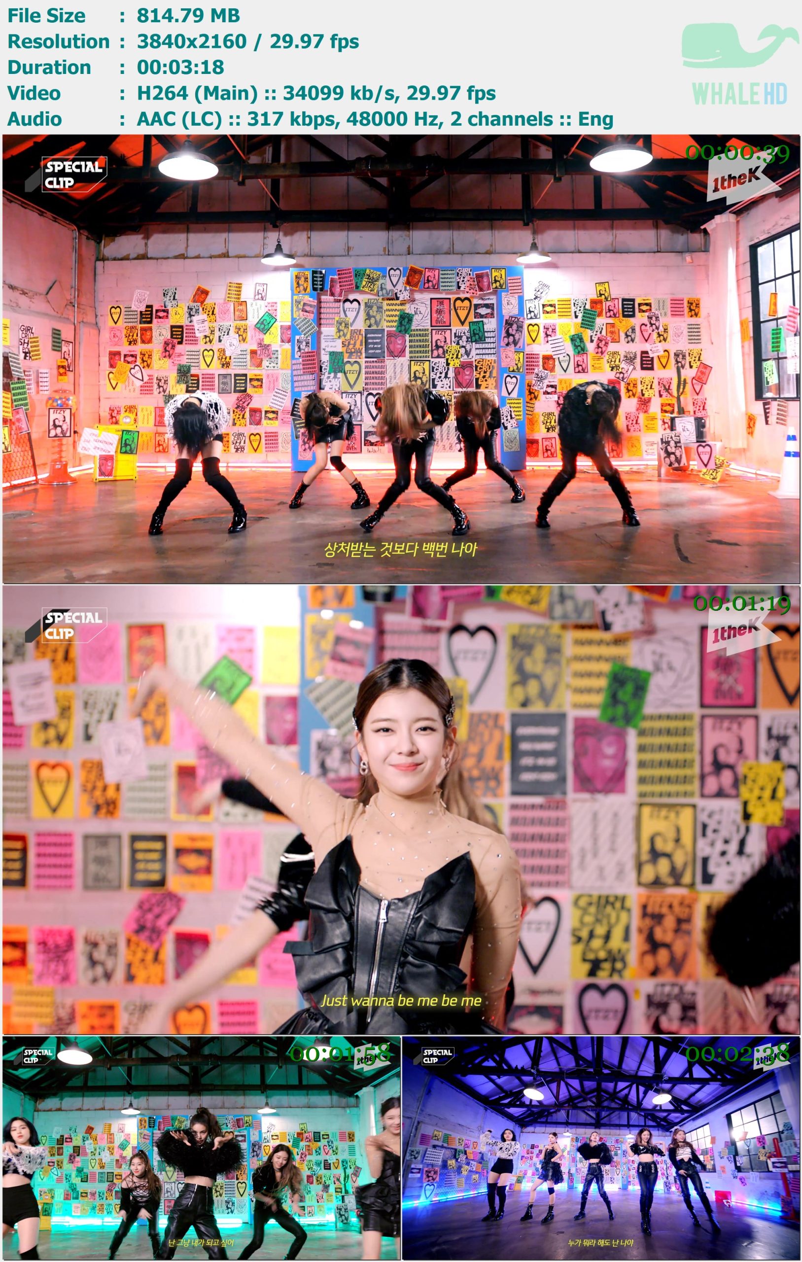 ITZY - [1theK Original] Special Clip - WANNABE (Live) 2019 MasterRip 2160p H264 - 814.79MB