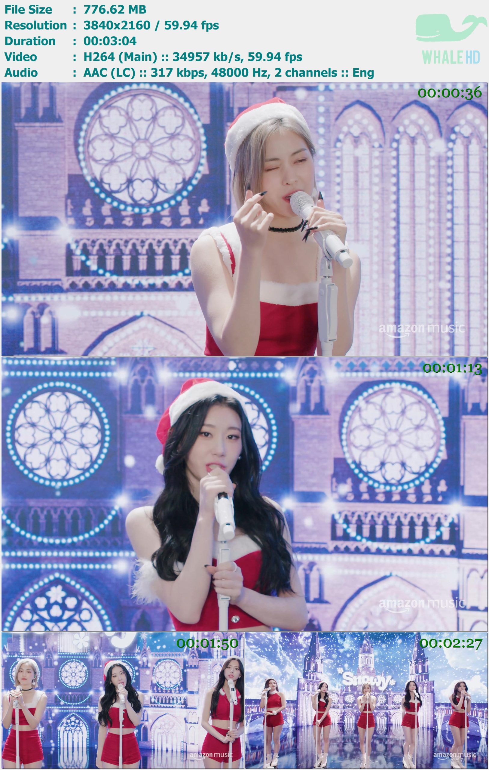 ITZY - Snowy (Christmas Ver.) (Live) 2022 MasterRip 2160p H264 - 776.62MB