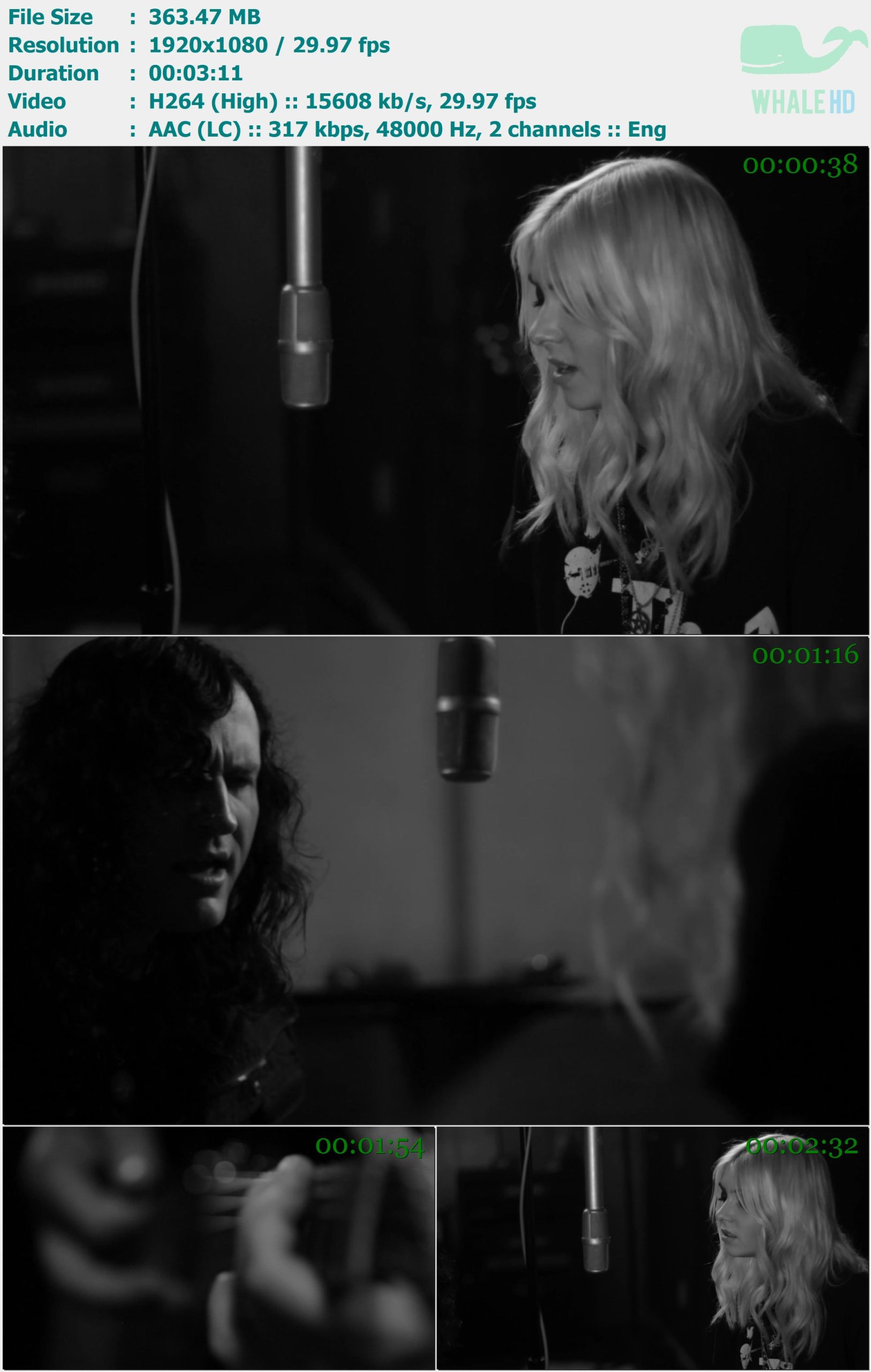 The Pretty Reckless - Cold Blooded (Live for AmpRockTV) 2013 MasterRip 1080p H264 - 363.47MB