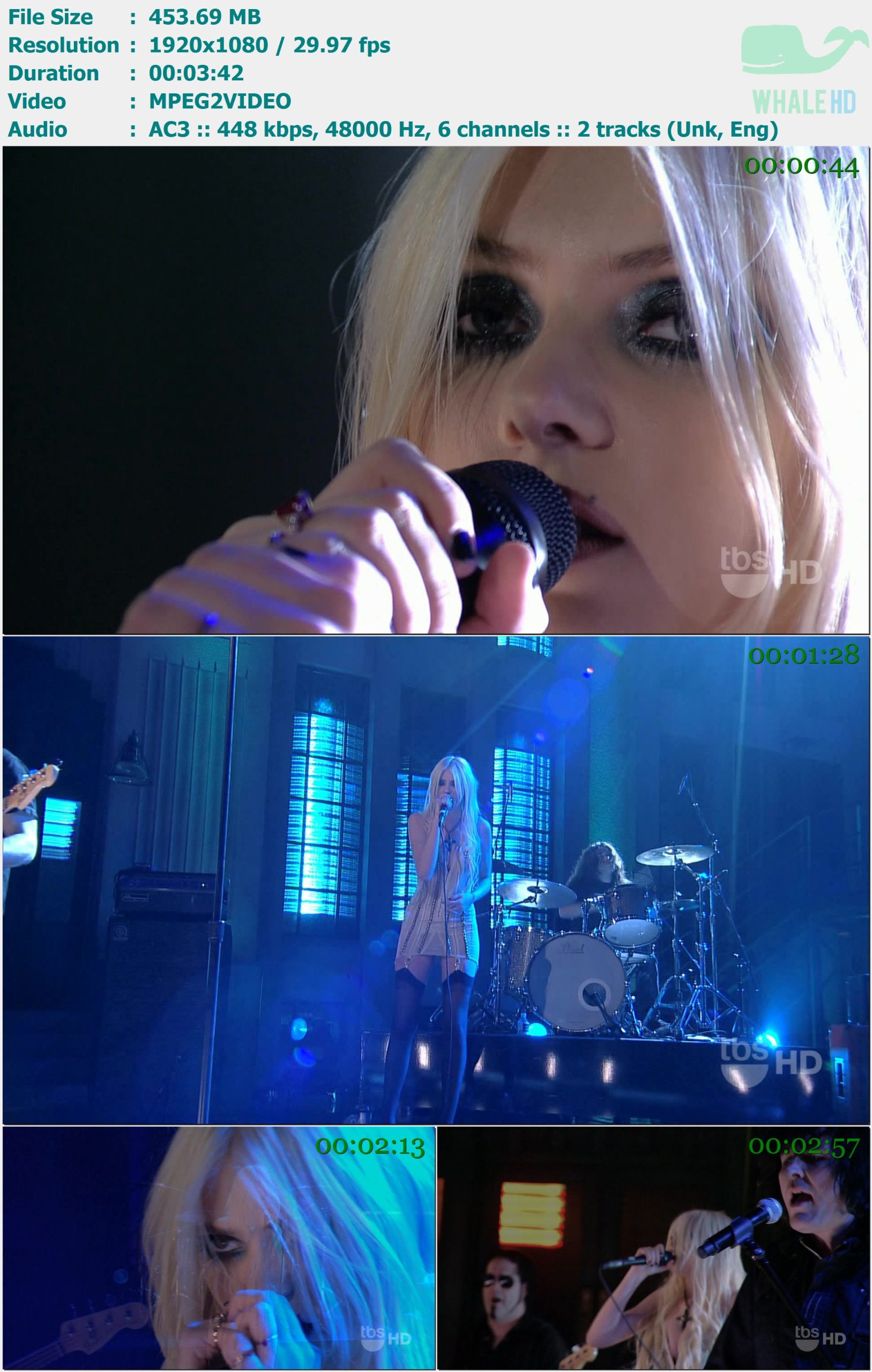 The Pretty Reckless - Just Tonight (Lopez Tonight 2011-02-10) HDTV 1080i MPEG2 - 453.69MB