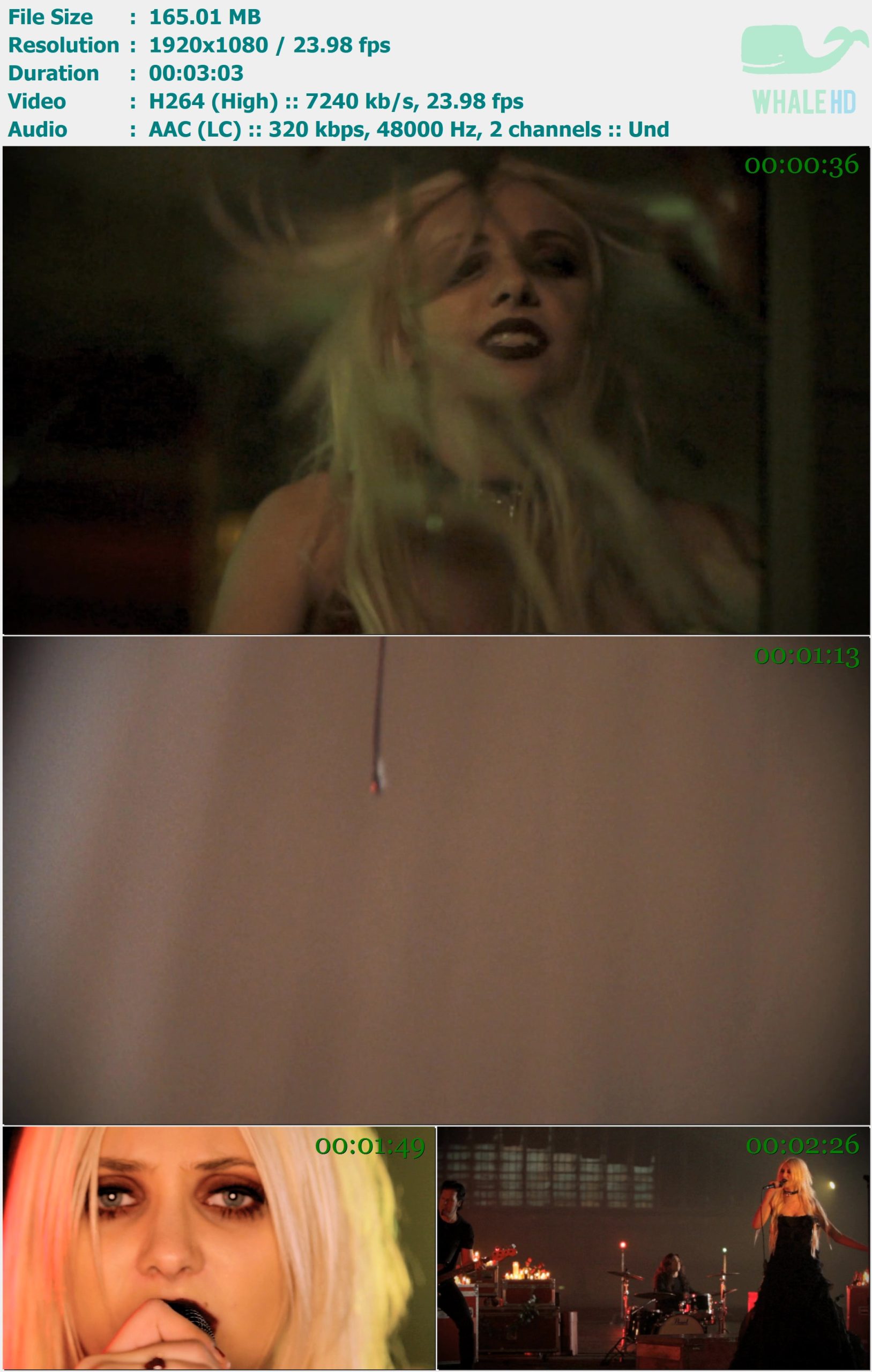 The Pretty Reckless - Just Tonight 2010 𝐓𝐢𝐝𝐚𝐥 1080p H264 - 165.01MB