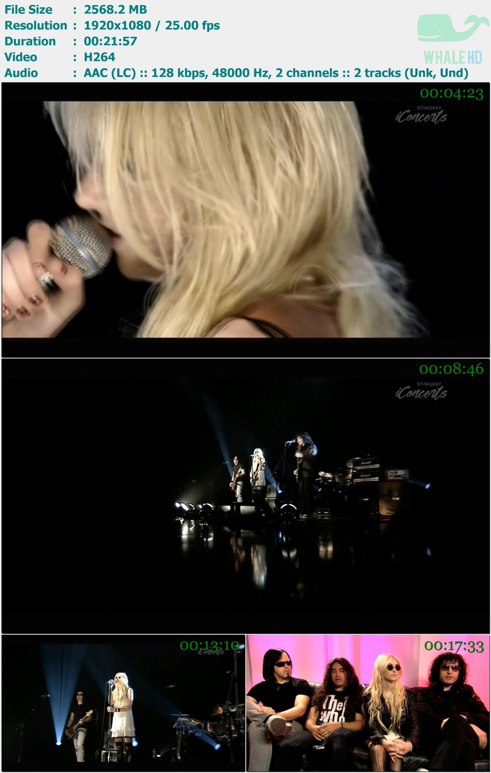 The Pretty Reckless - London Live 2010 HDTV 1080i H264 - 2.51GB