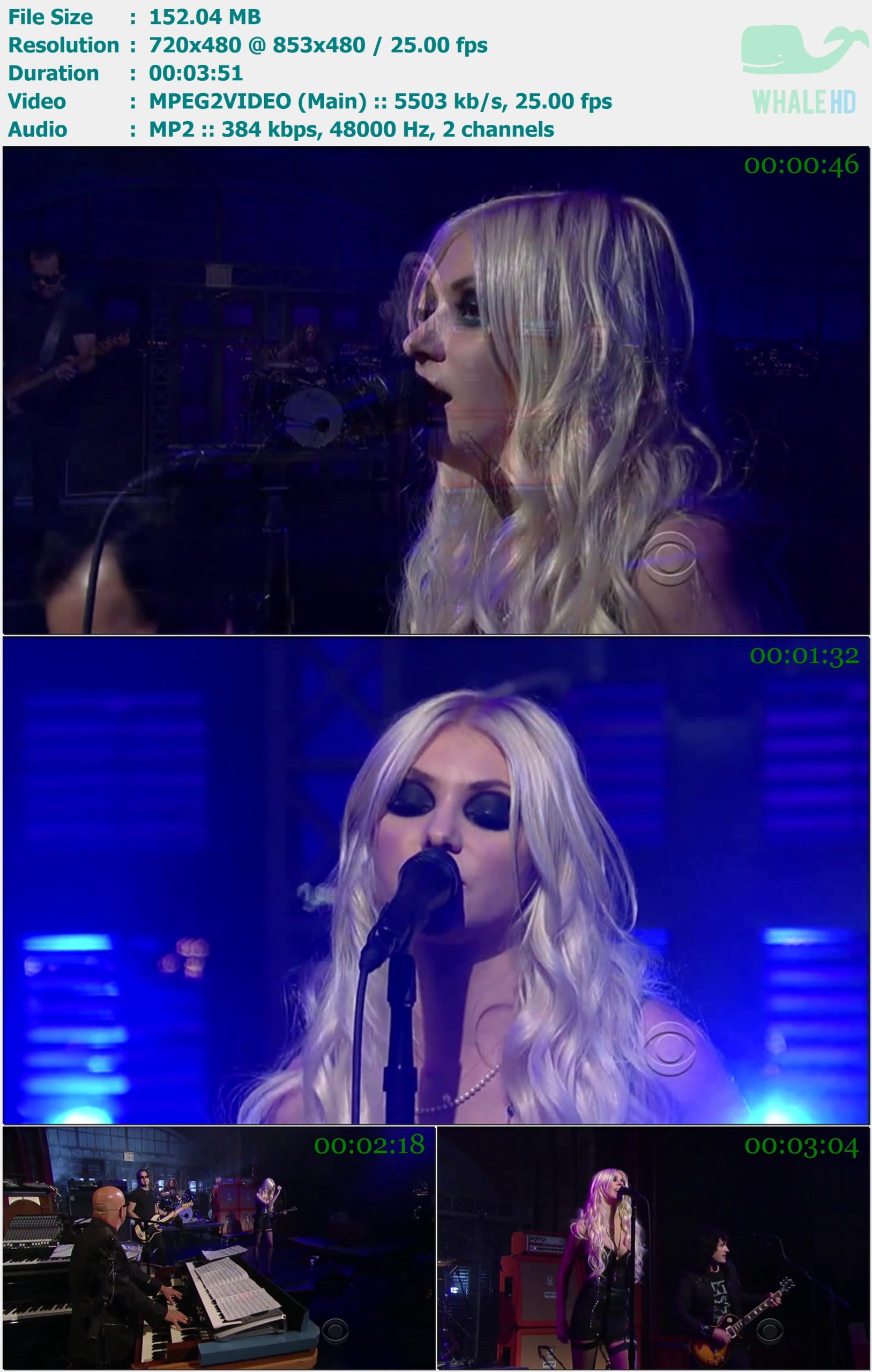 The Pretty Reckless - Make Me Wanna Die (𝐋𝐚𝐭𝐞 𝐒𝐡𝐨𝐰 with 𝐃𝐚𝐯𝐢𝐝 𝐋𝐞𝐭𝐭𝐞𝐫𝐦𝐚𝐧 25.08.2010) SDTV 480p MPEG2 - 152.04MB