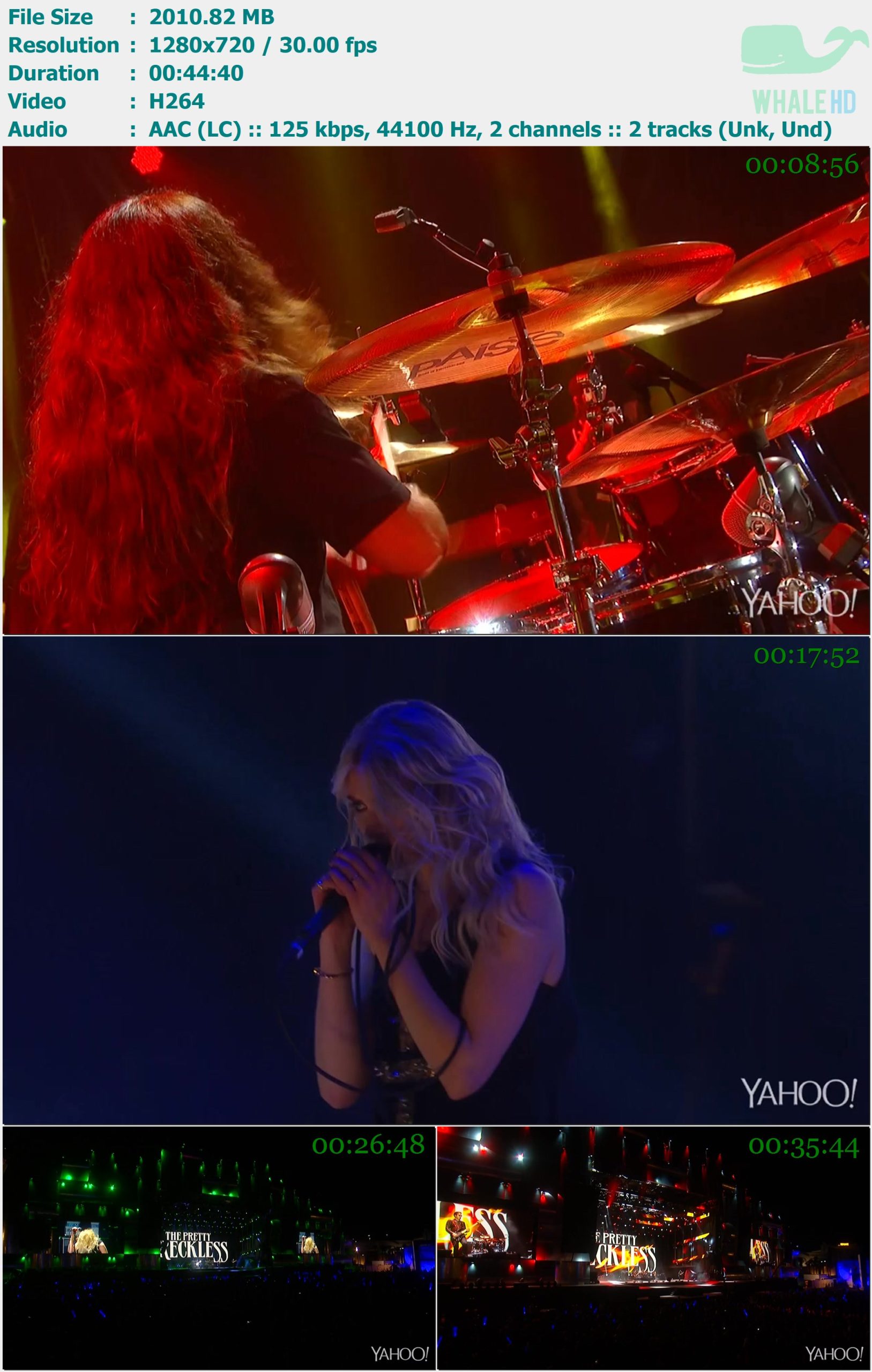 The Pretty Reckless - Rock in Rio USA 2015 WEB-DL 720p H264 - 1.96GB