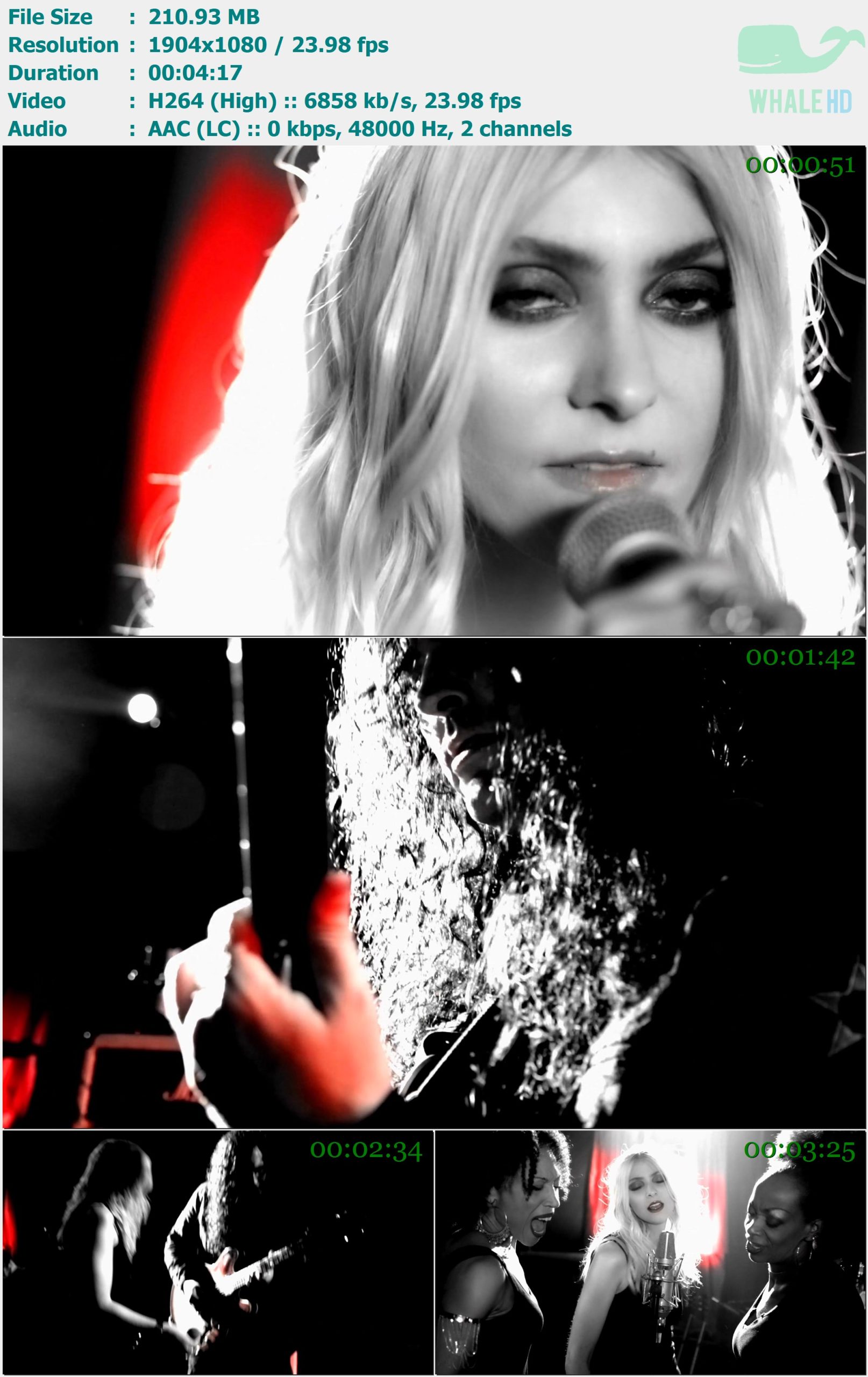 The Pretty Reckless - Take Me Down 2016 AM 1080p H264 - 210.93MB