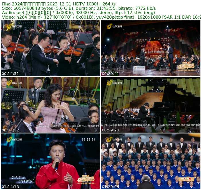 2024山东新年交响音乐会 2023-12-31 HDTV 1080i H264 - 5.64GB