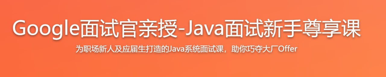 Java面试新手课 Google面试官亲授 巧夺大厂Offer 阿里云盘