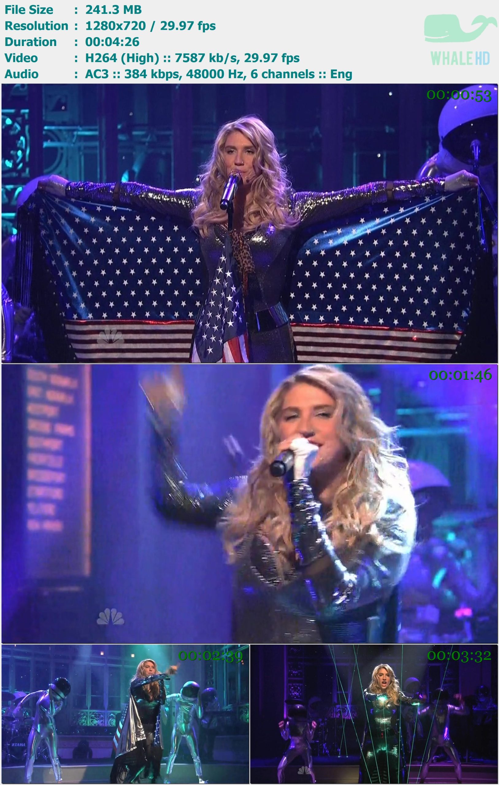 Kesha - Tik Tok (Live @ 𝐒𝐚𝐭𝐮𝐫𝐝𝐚𝐲 𝐍𝐢𝐠𝐡𝐭 𝐋𝐢𝐯𝐞 2010) HDTVRip 720p H264 - 241.30MB